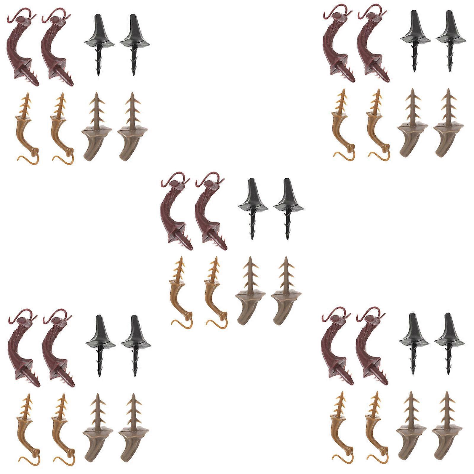 Halloween Decor Pumpkin Making Kit Plastic Stalk for DIY 200Pcs