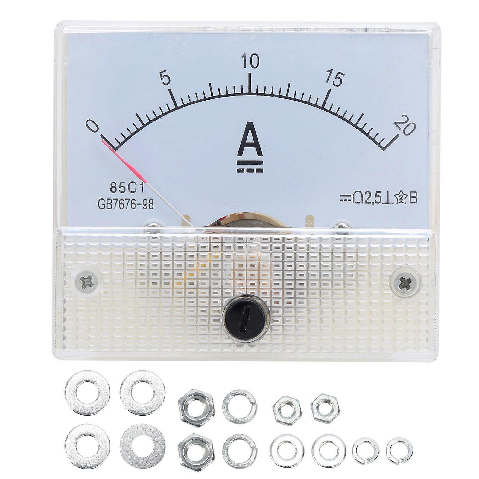 High quality  85C1 DC 0~20A Pointer Type DC Ammeter Microampere High Precision DC Meter Cu