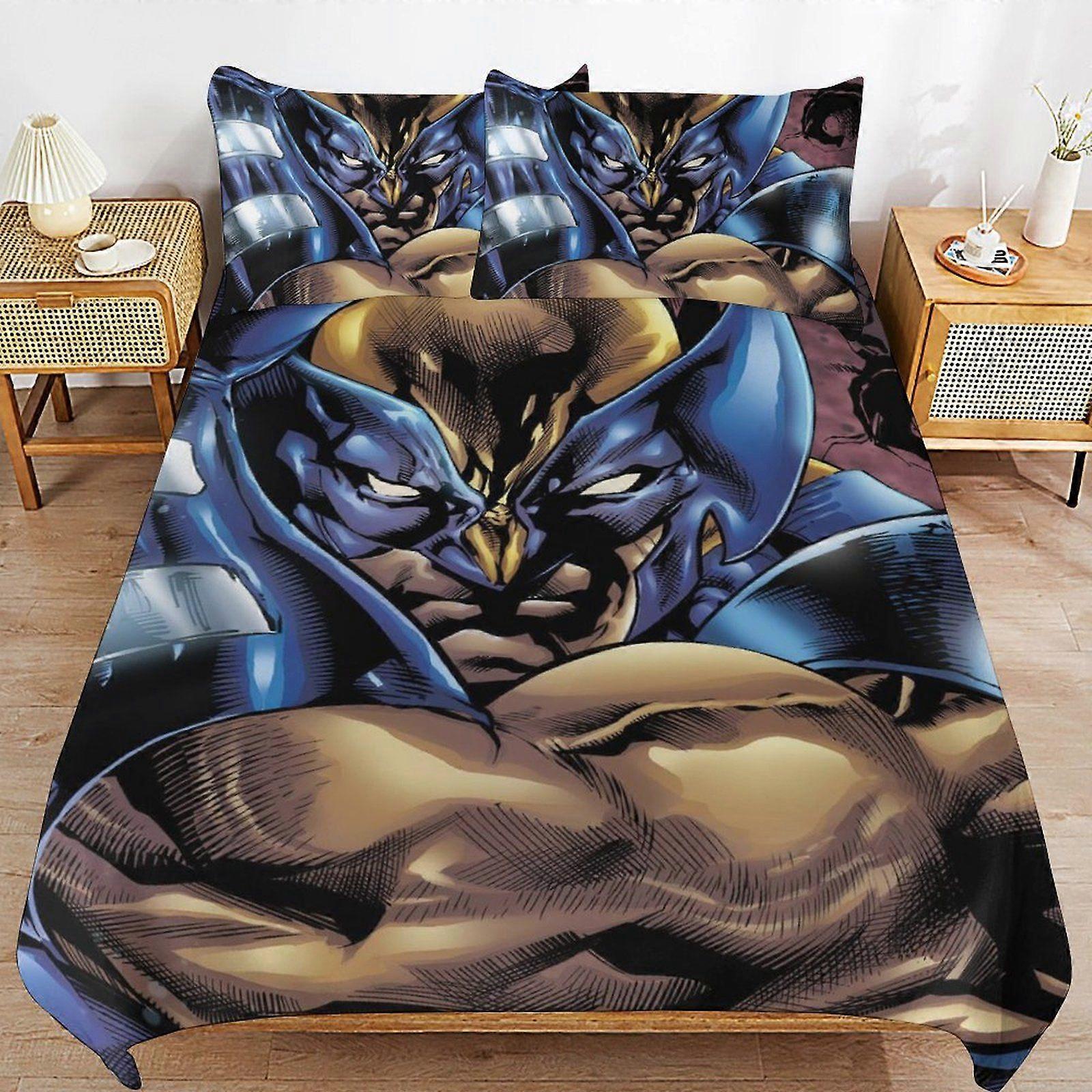 e231 X-Men Bedding Solution Soft Texture Smooth Finish Cozy Zipper Duvet Cover Sets for Family Sleep d231