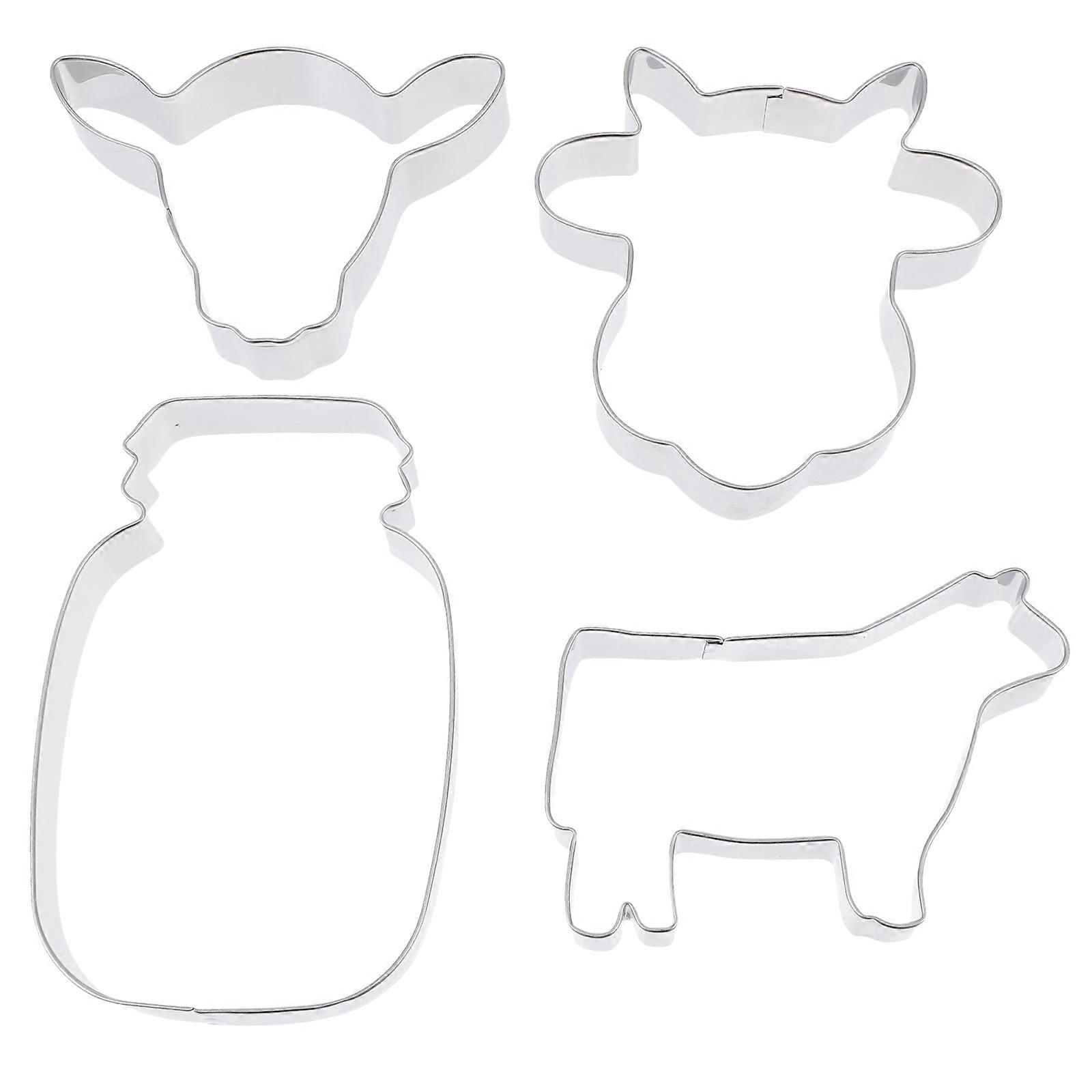 48 Pcs Sugar DIY Molds With Cow Shape Design Perfect For Cookie Making At Home Or In A Cake Shop With Easy Cleaning Feature