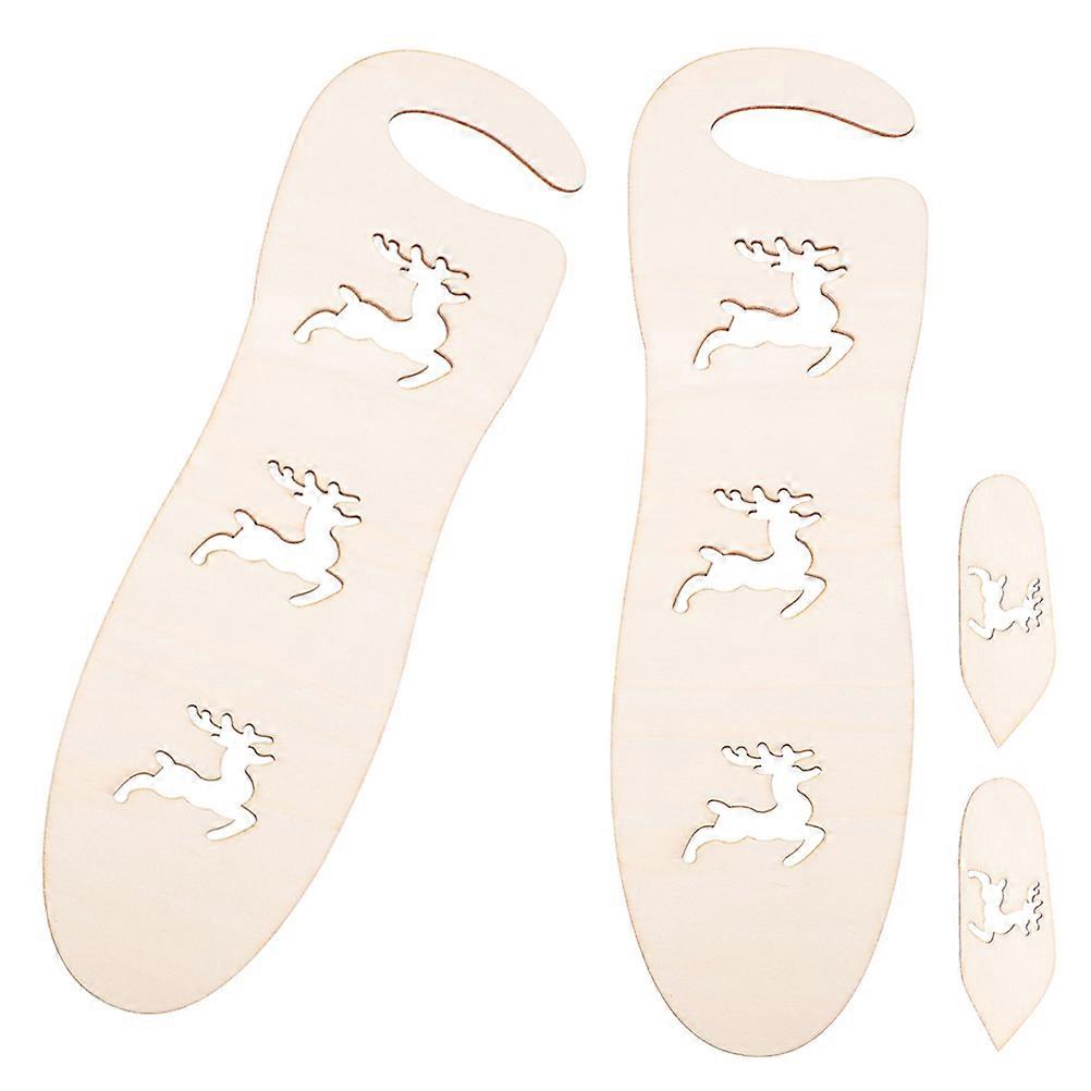Beige Wooden Gloves Display Molds for Knitting DIY 2Pcs Gloves Blockers