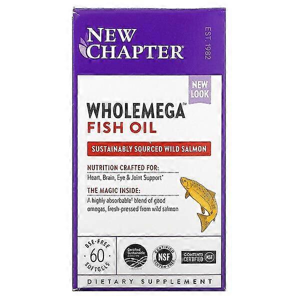 New Chapter, Wholemega™ Fish Oil, 60 Softgels