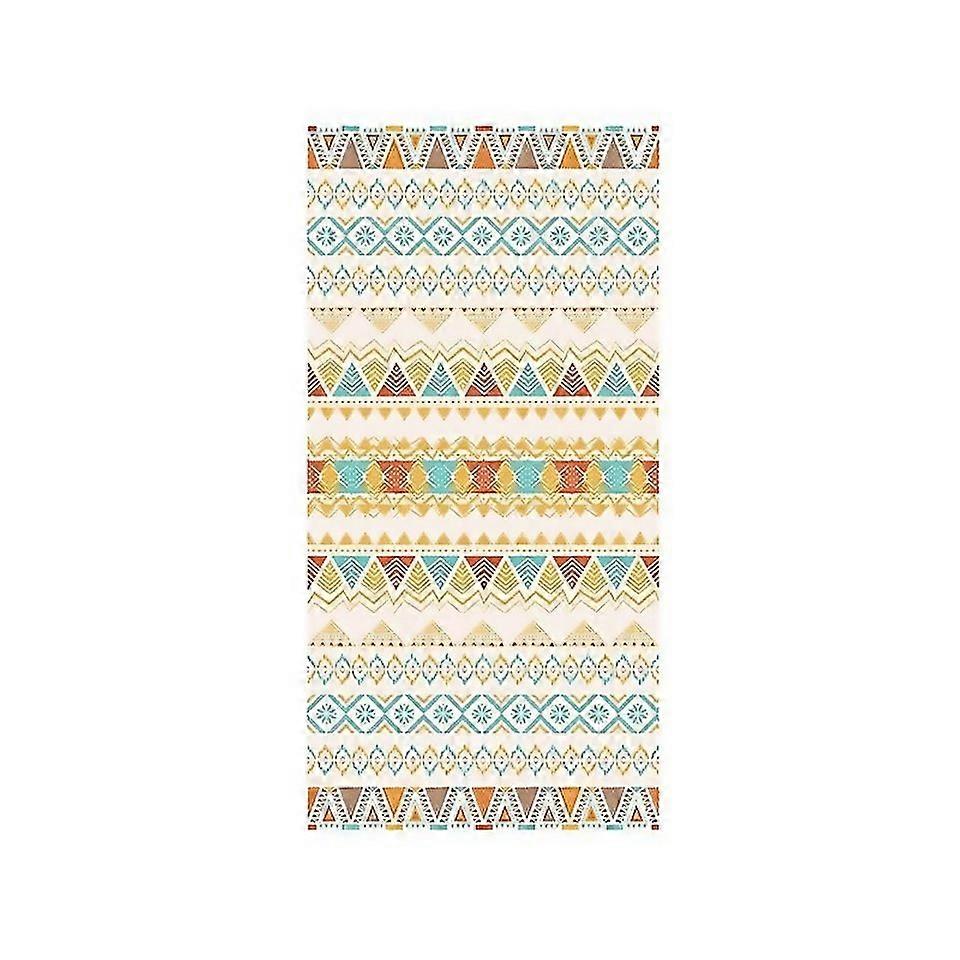 Serviette de bain imprimée de couleur unie pour les vacances à la plage, serviette de plage de couleur jaune bohème