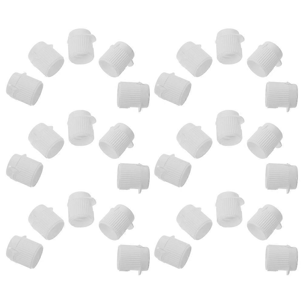 Plastic Toothpaste Caps White Flip-Top Covers Screw-in 200Pcs
