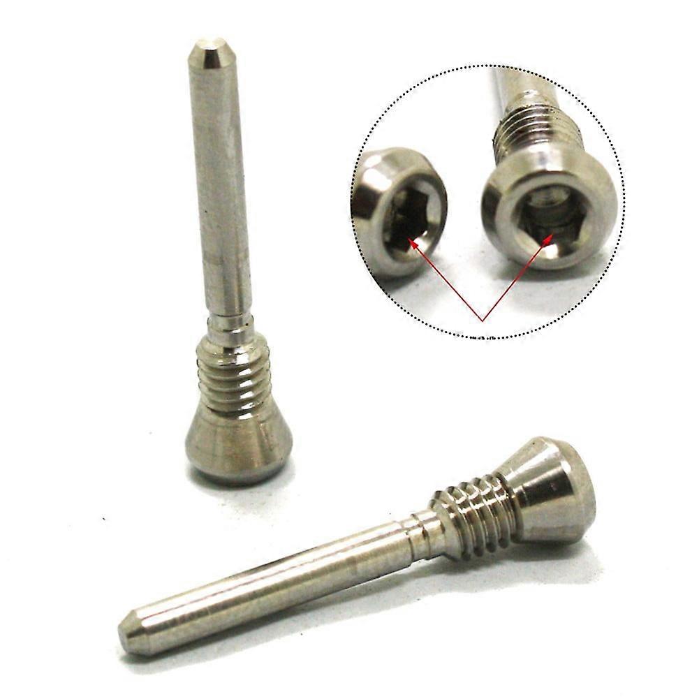 QIFEI 2Pcs Road Bicycle Brake Titanium Bolts Threaded Pin Inserts Screw for-SRAM Force Silver