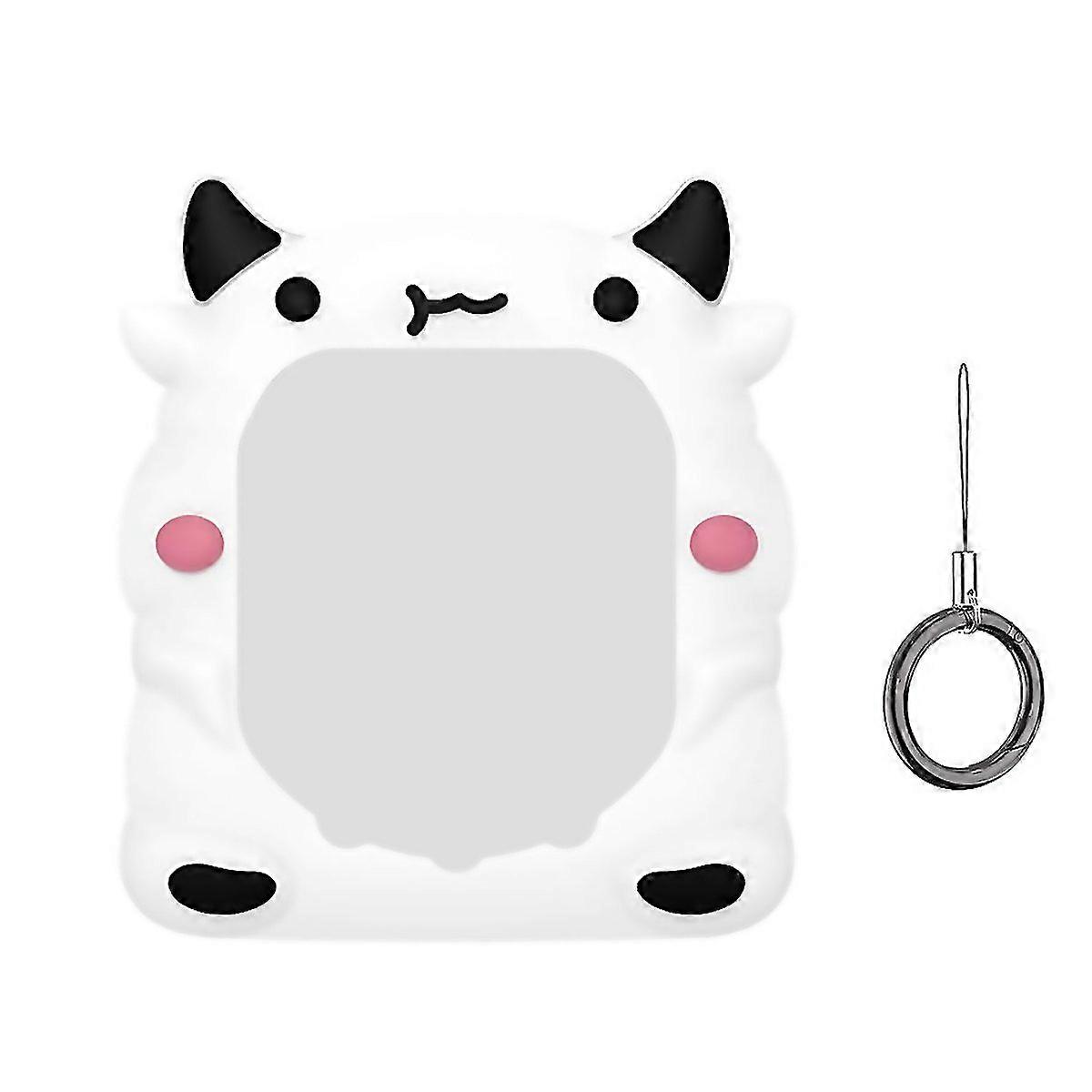 For Tamagotchi Uni 2023 Pet Game Console Silicone Protective Case Cow White