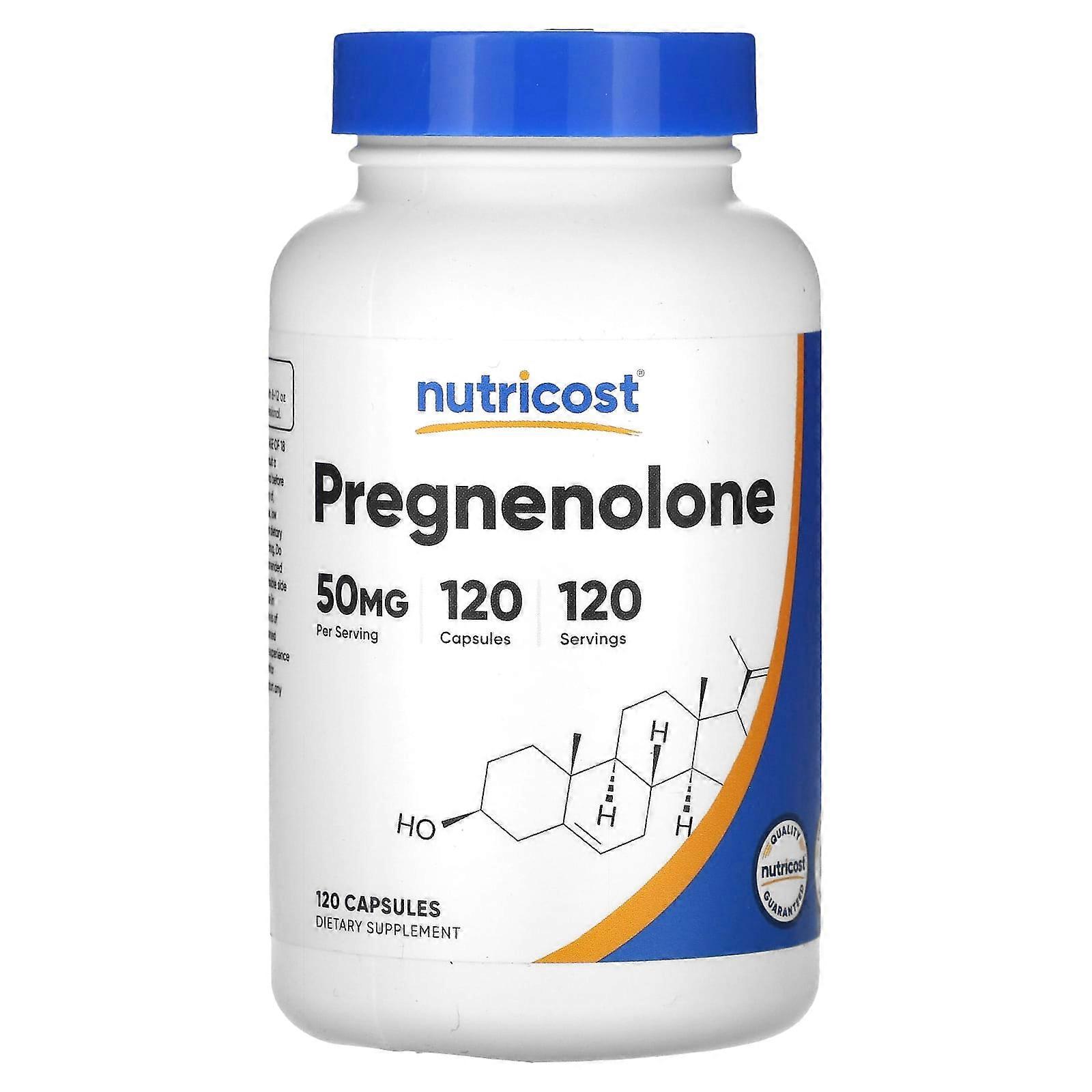 Pregnenolone, 50 mg, 120 Capsules