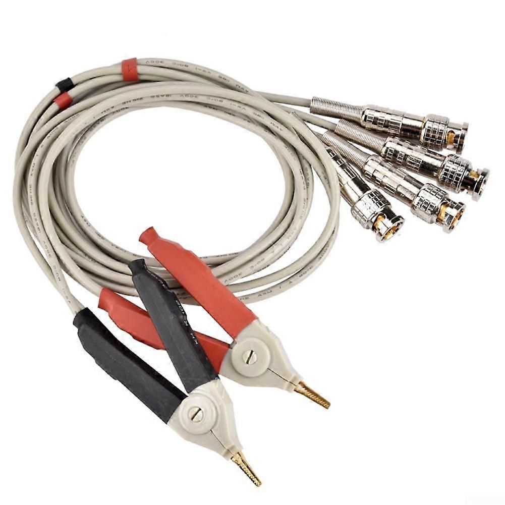 FourTerminal Banana Test Clip LCR Test Lead For Power Testing Handheld Electronic Component Measurement Tool Wire Probe