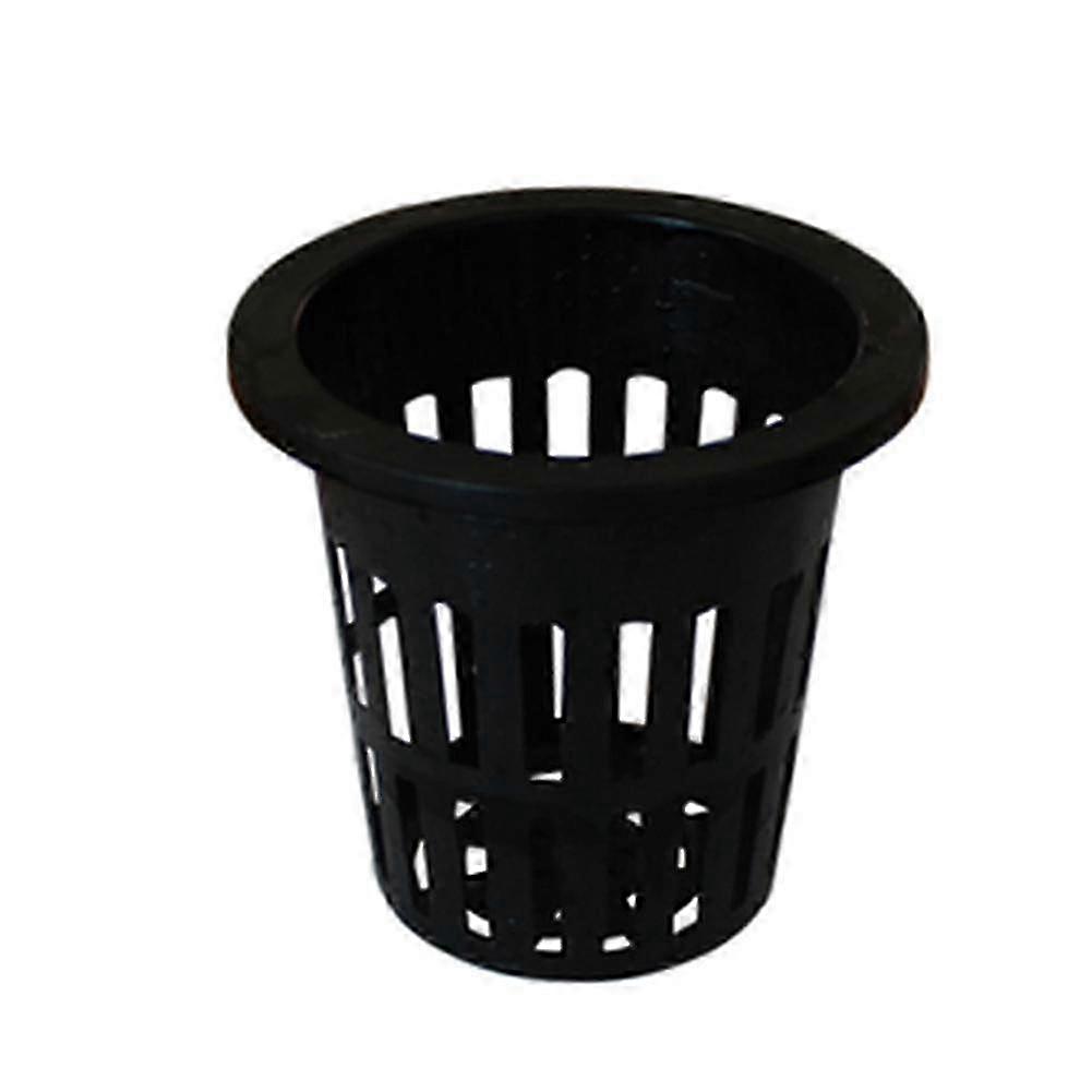 2025 100pcs Garden Plastic Net Cups Planting Basket Cup Set Slotted Mesh Net Cups Wide Lip Bucket Basket