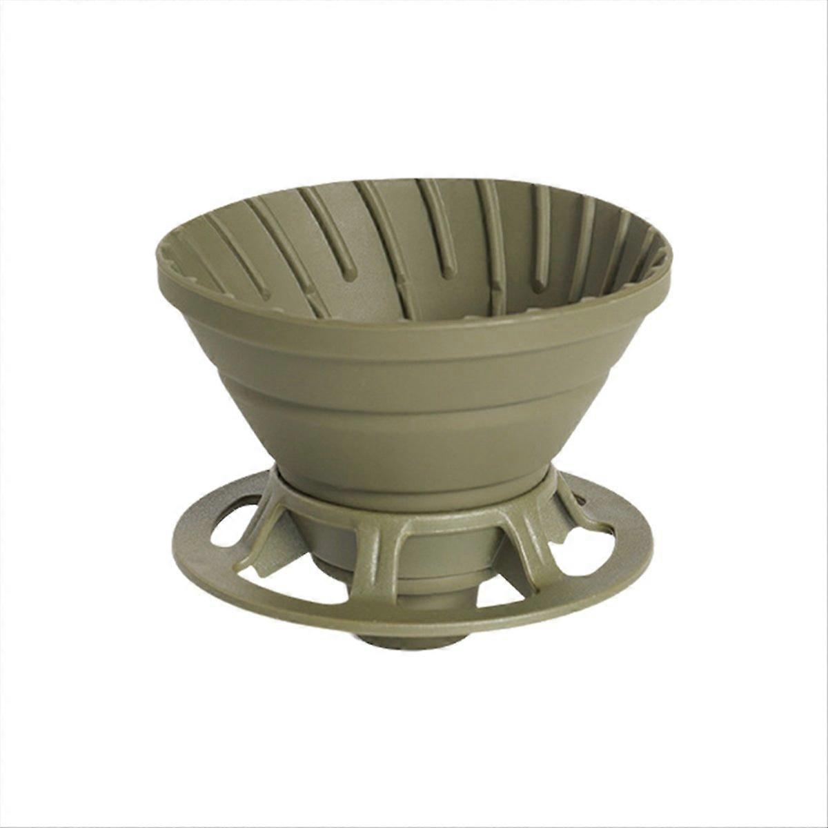 Silicone Foldable Coffee Dripper with Holder Coffee Filter Cup B