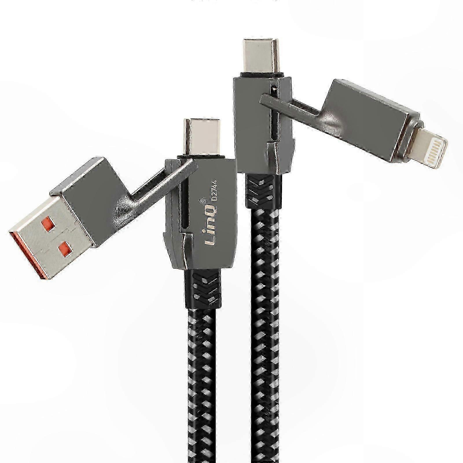 1m USB Cable for USB, USB-C, and Lightning Connections