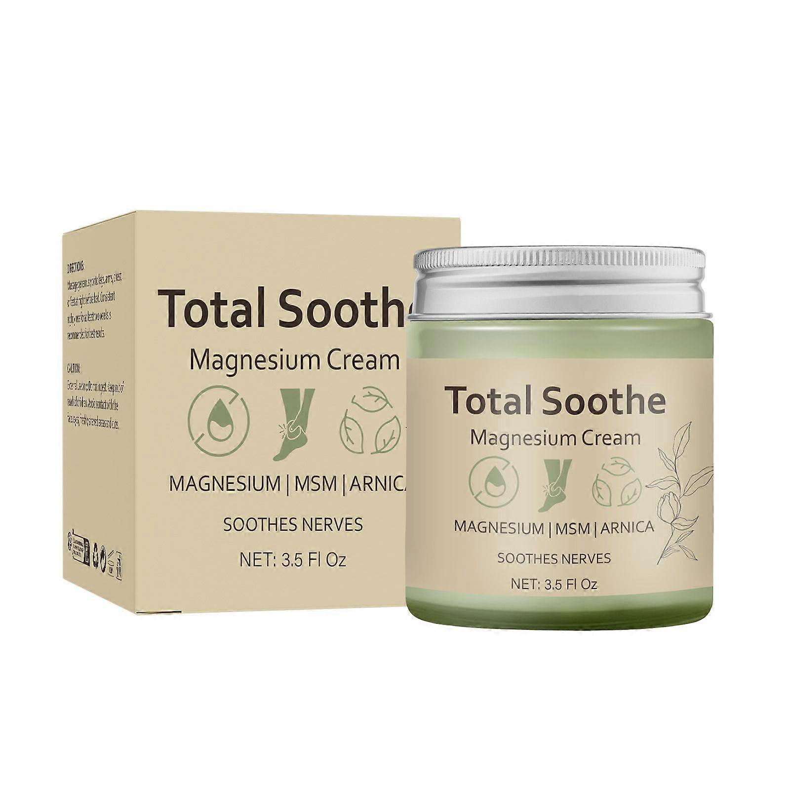 Total Soothe Magnesium Cream - Joint Relief Cream with Mineral Delivery Formula, MSM & Arnica  Fast Absorbing, Non-Greasy Topical for Everyday Joint &