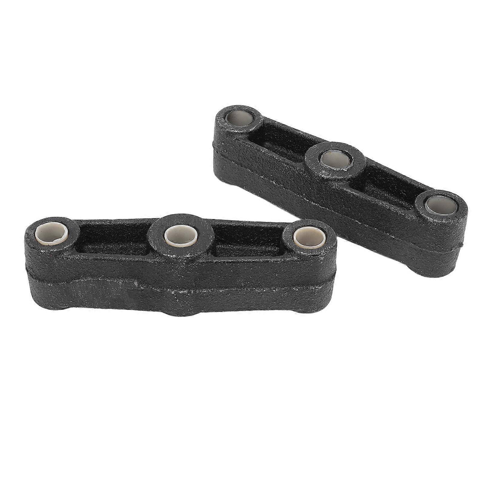 2PCS 5 1/2in Straight Leaf Spring Equalizer Bar Cast Iron EQ R2 for Trailer Axle Double Eye Style Leaf Springs 