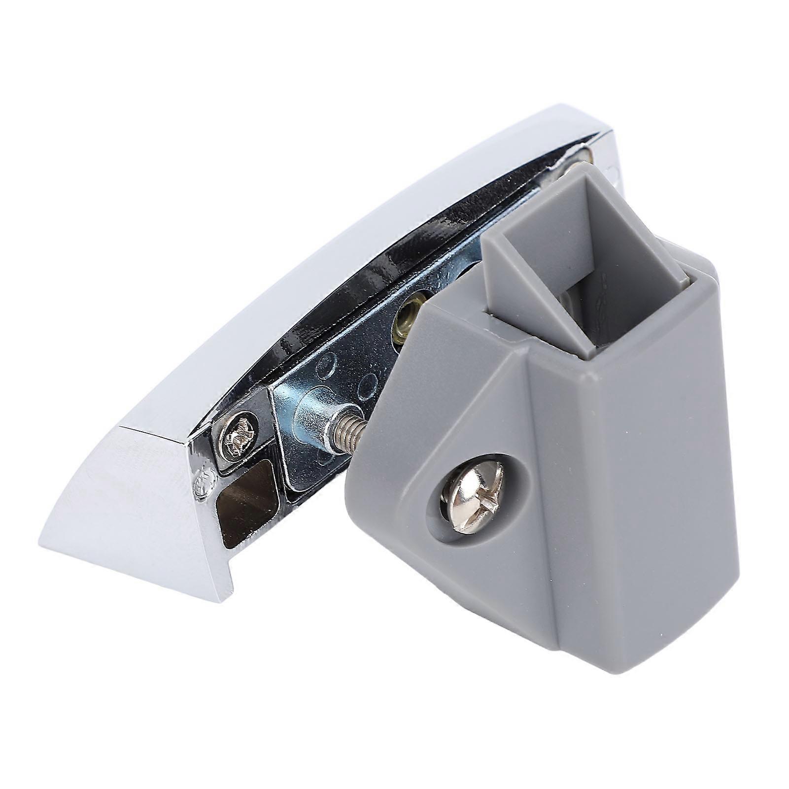 Keyless RV Push Cabinet Lock Zinc Alloy Stylish Push Button Lock for Yachts Motorhome Caravan Camping Vehicles Chrome 