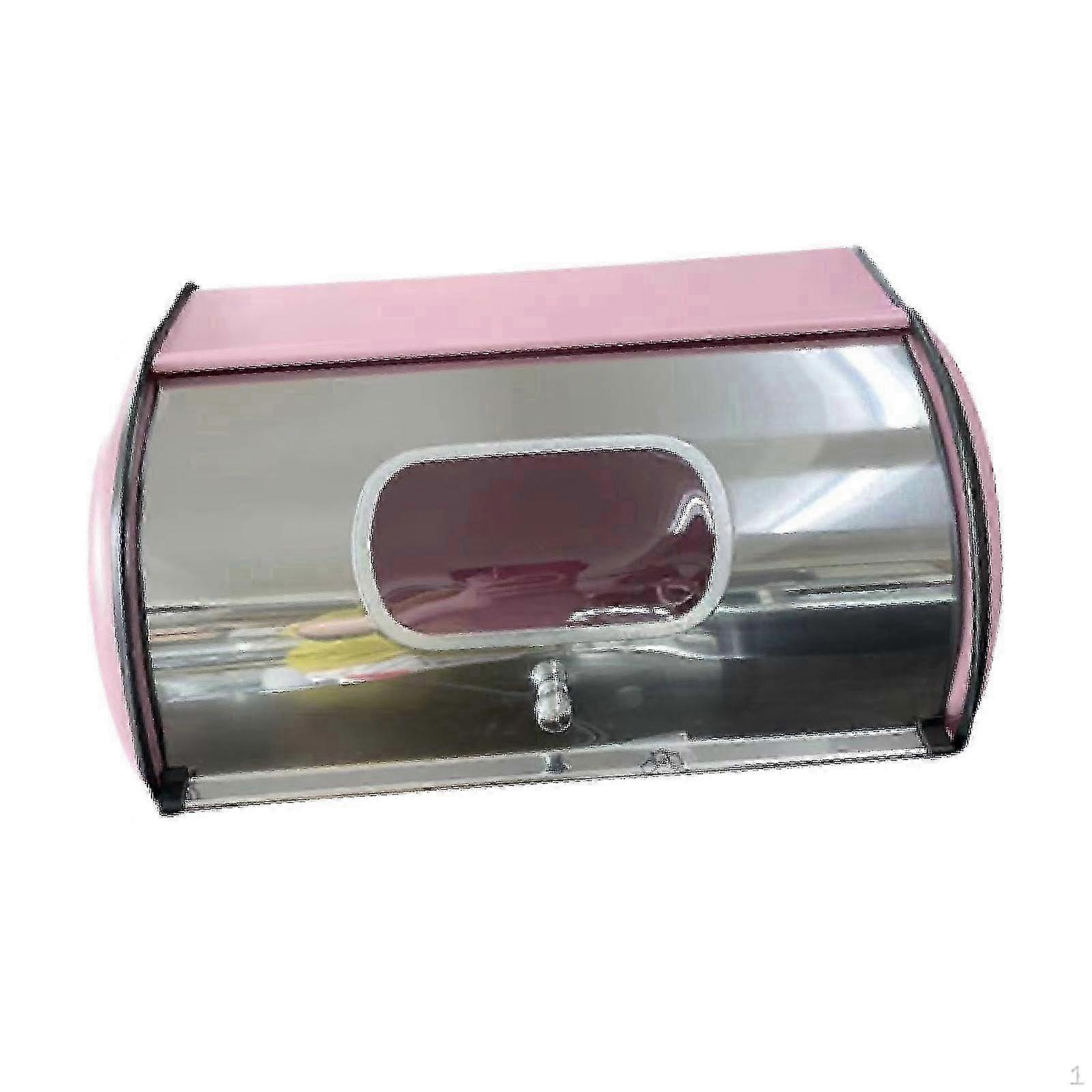Bread Bin with Roll Lid Box Storage Container, Holder for Kitchen
