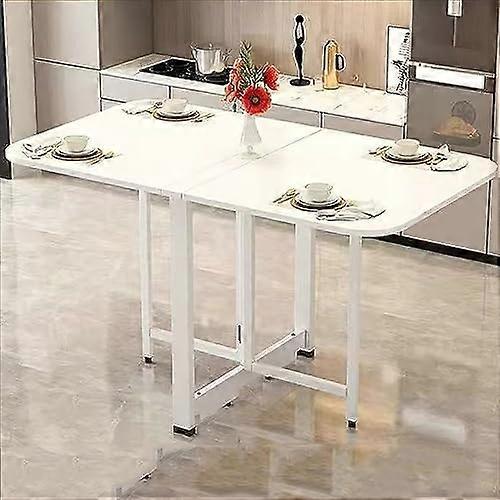 Expandable Folding Drop Leaf Dining Table SpaceSaving Kitchen Table 3In1 For Kitchen And Living Room