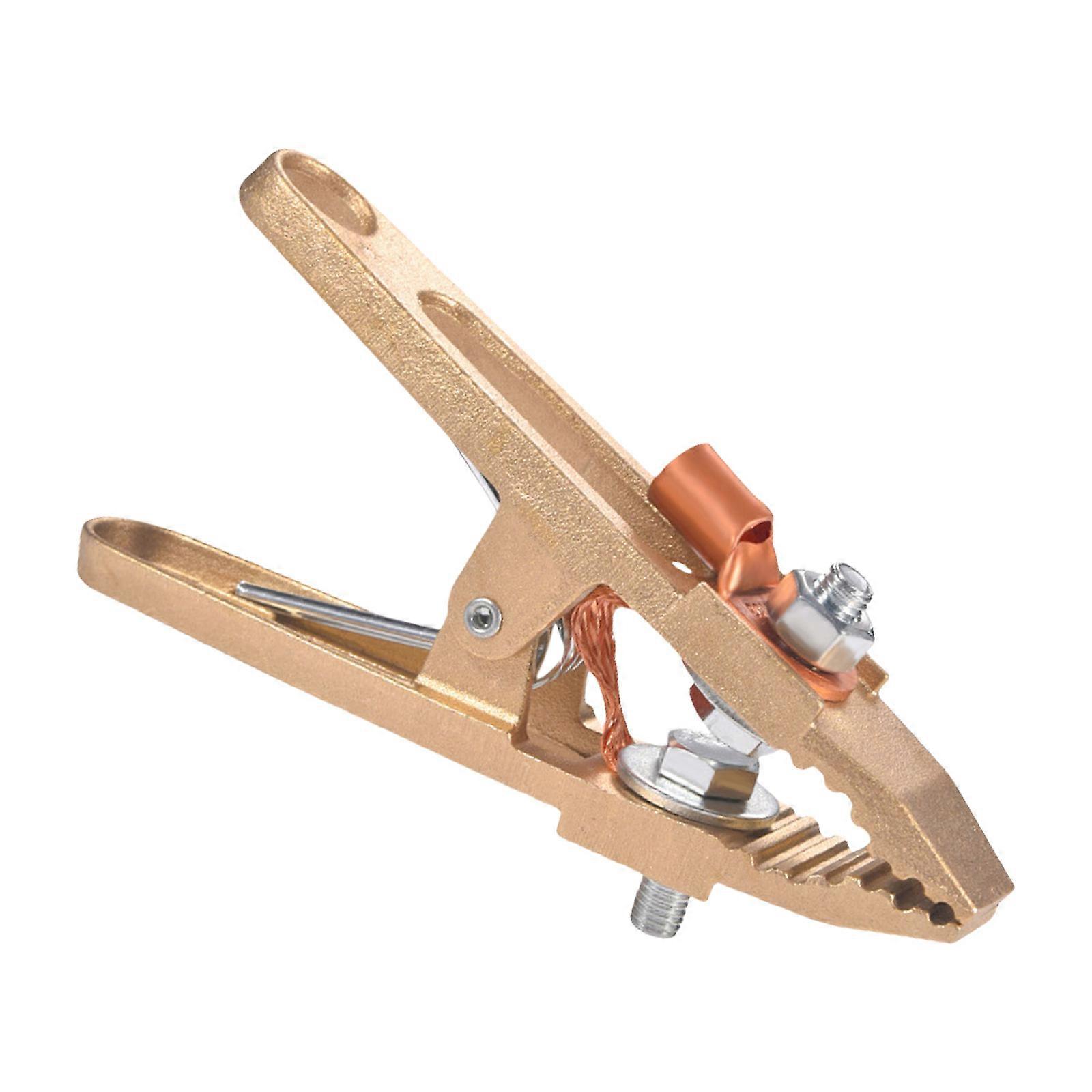Ergonomic AntiCorrosion Copper Grounding Clamps for Industrial Welding Applications For Stable Current Flows Connectors Multicolor