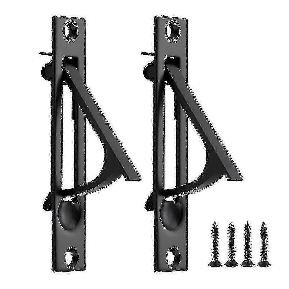 2 Pack Pocket Door Pull Solid Pocket Door Flush Edge Pull Pocket Door Handles in Matte