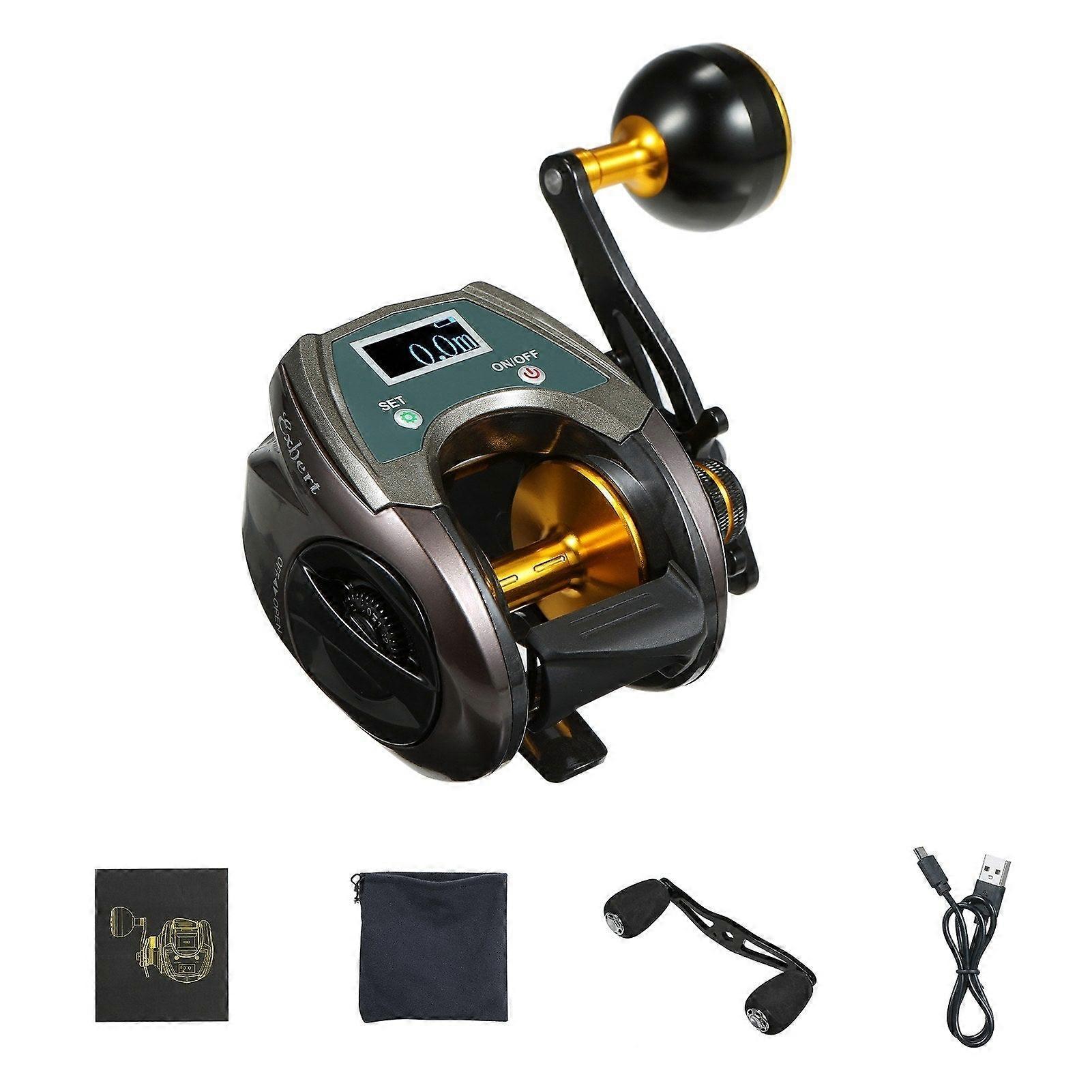 Usb Rechargeable Baitcasting Reel: Carbon Fiber, 9+1bb, Electric, Display, High Speed 6.4:1 - Power & Precision