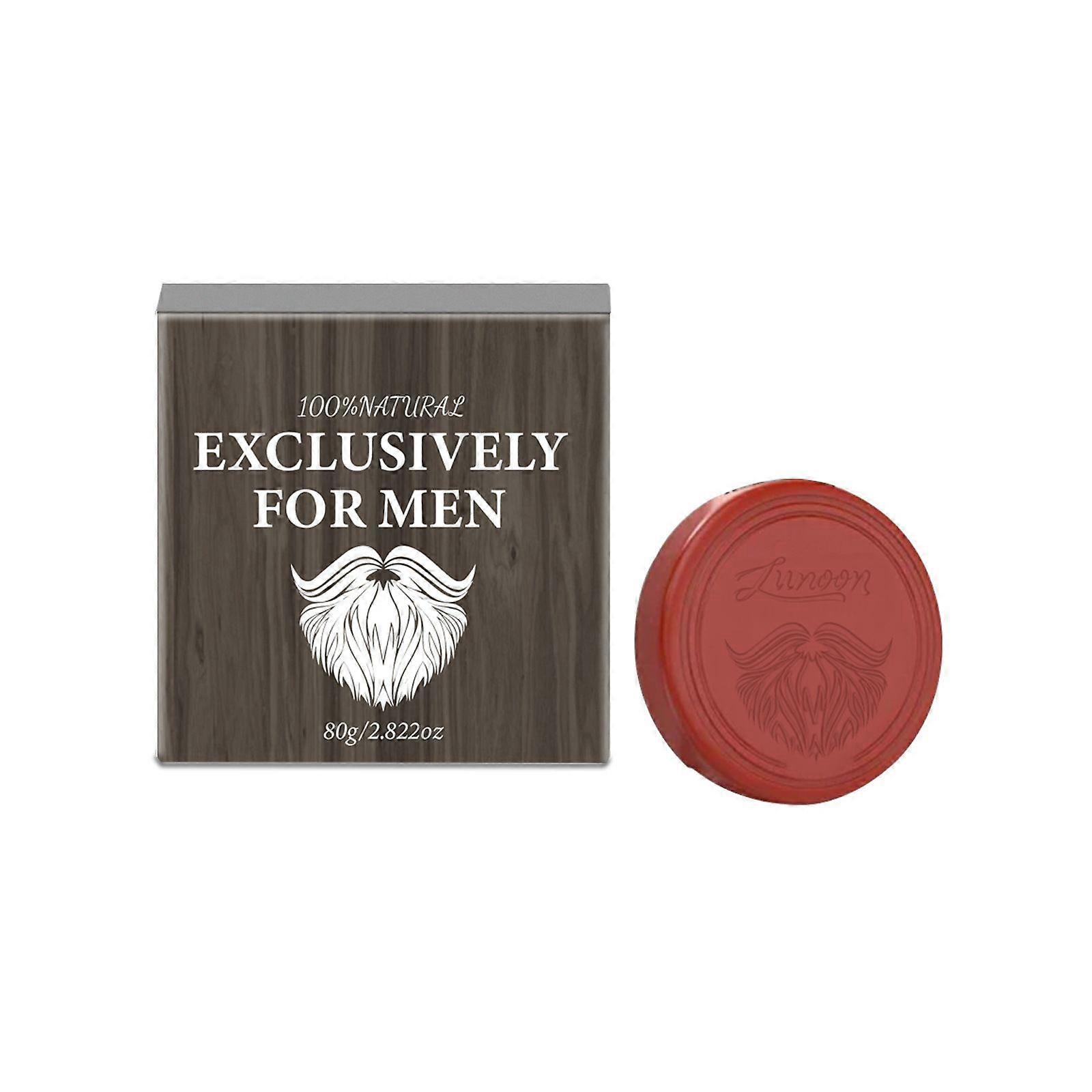 Men's foam rich refreshing beard soap cleans and softens mild fat soap shaving soap 1