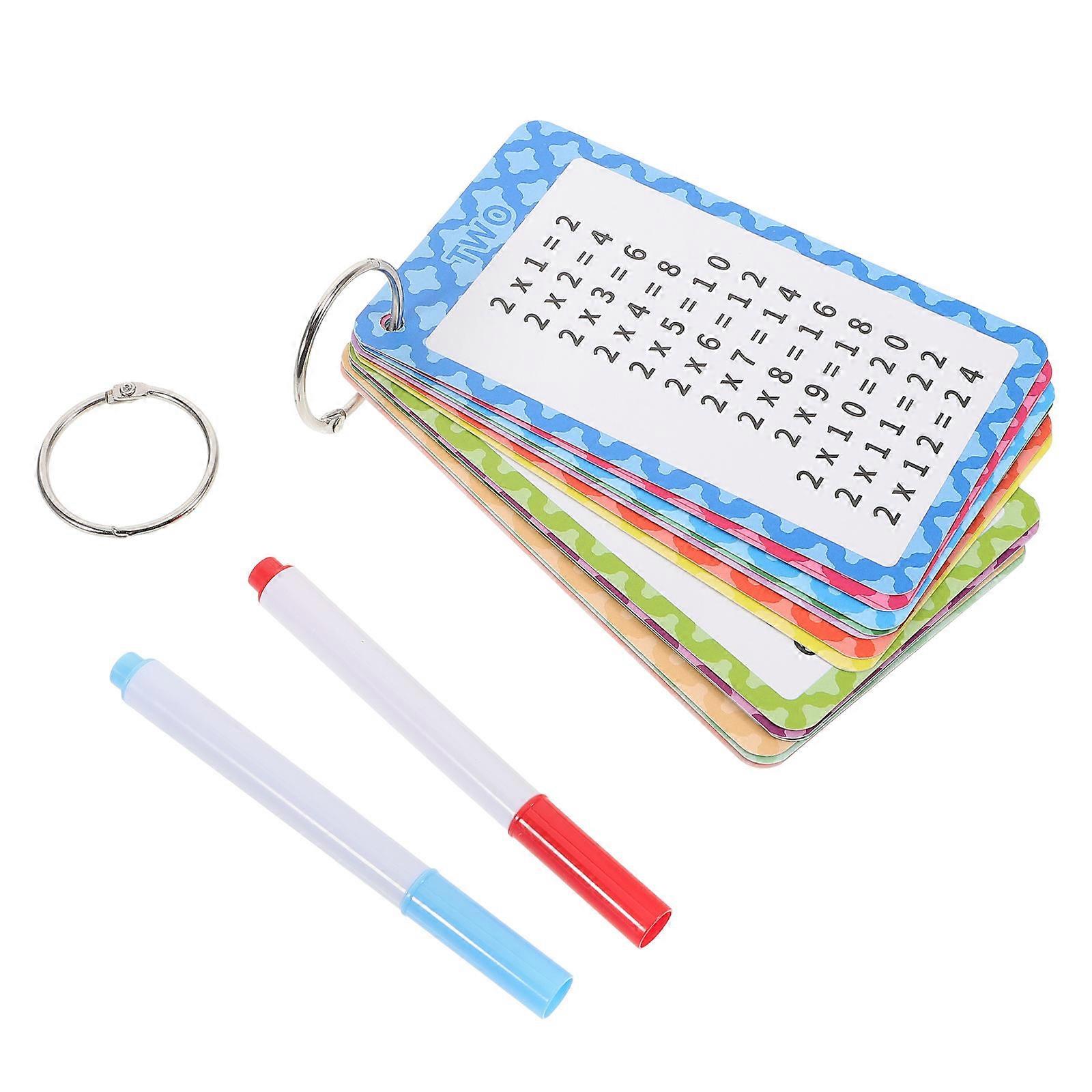 Mathematics Educational Math Flashcards for Kids Multiplication Practice 13Pcs Set