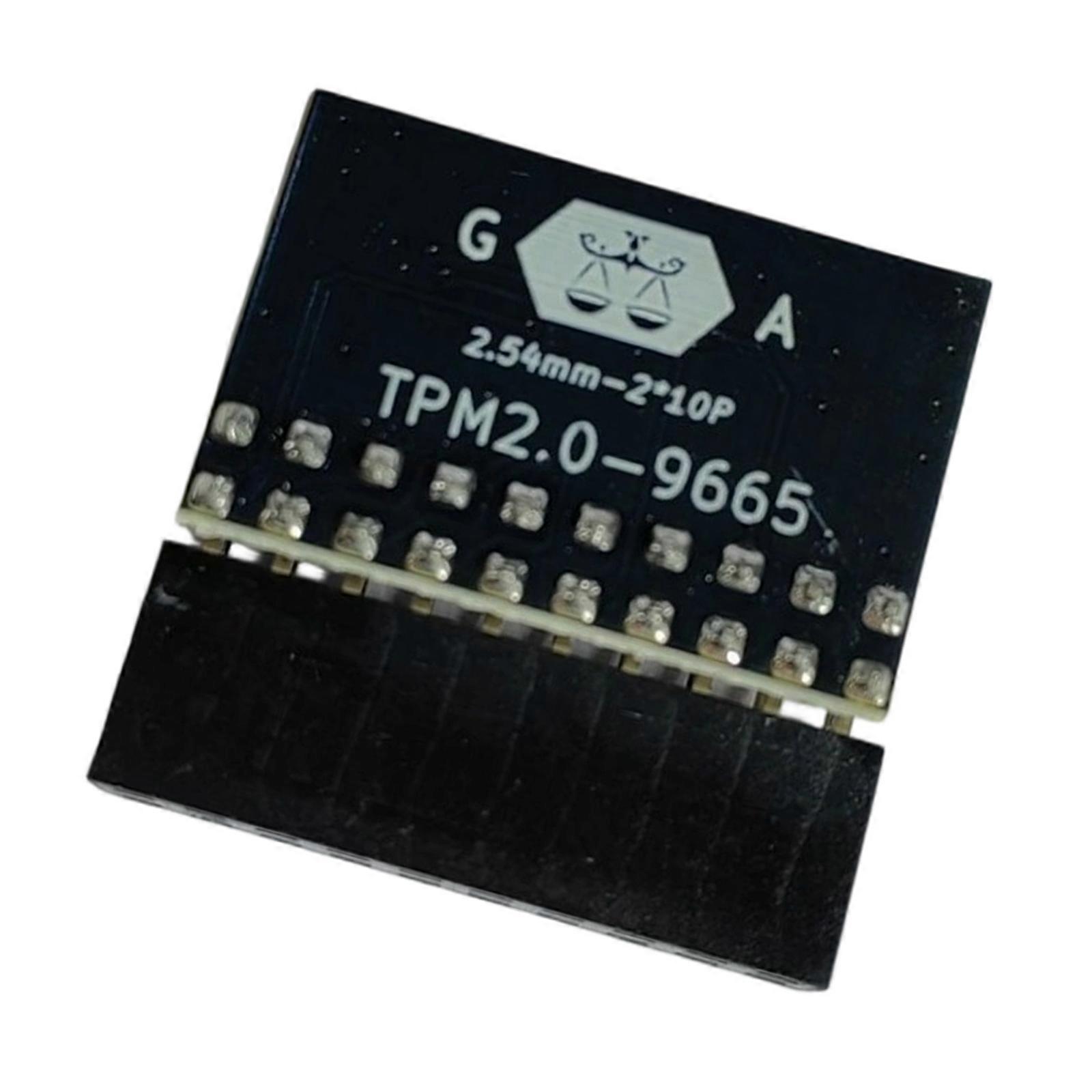 TPM2.0 Security Chip Module Featuring Hardware Base Key Storage And Encryption Multicolor