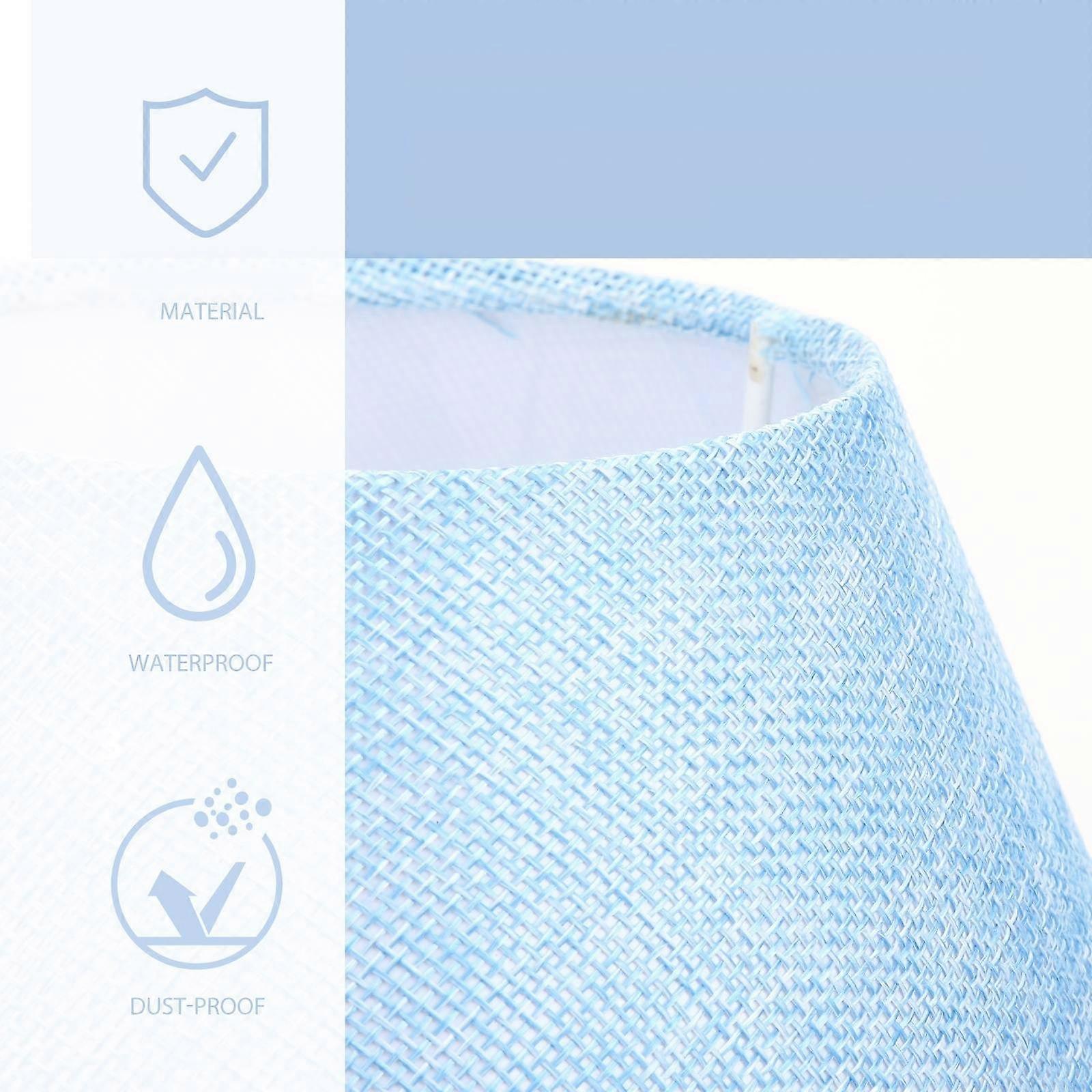 Sky-Blue Lampshade Small for Desk Lamp E14 E27 Socket