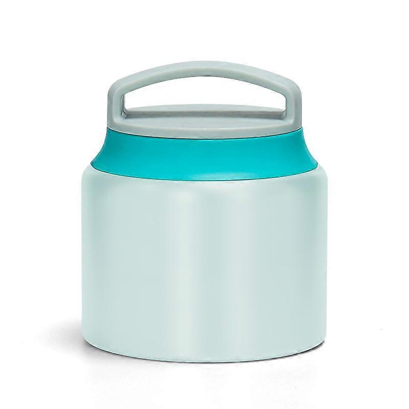 Blue and white 630ml new stainless steel double-layer thermal food jar/cup with engraving, multi-functional insulated lunch box.