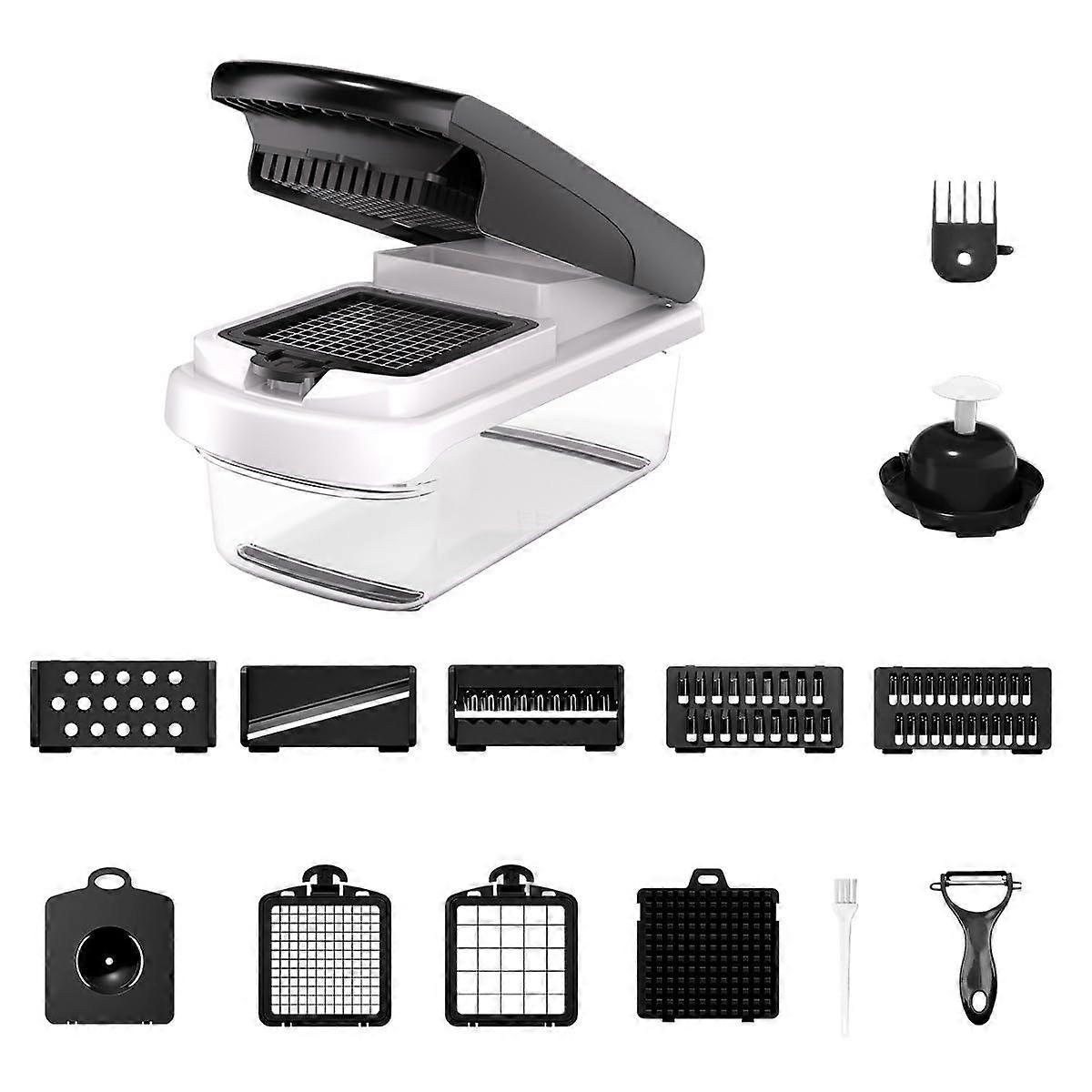 Vegetable Chopper and Food Slicer 10 in 1 Set for Salad, Fruit, Onion Cutting, Kitchen Use