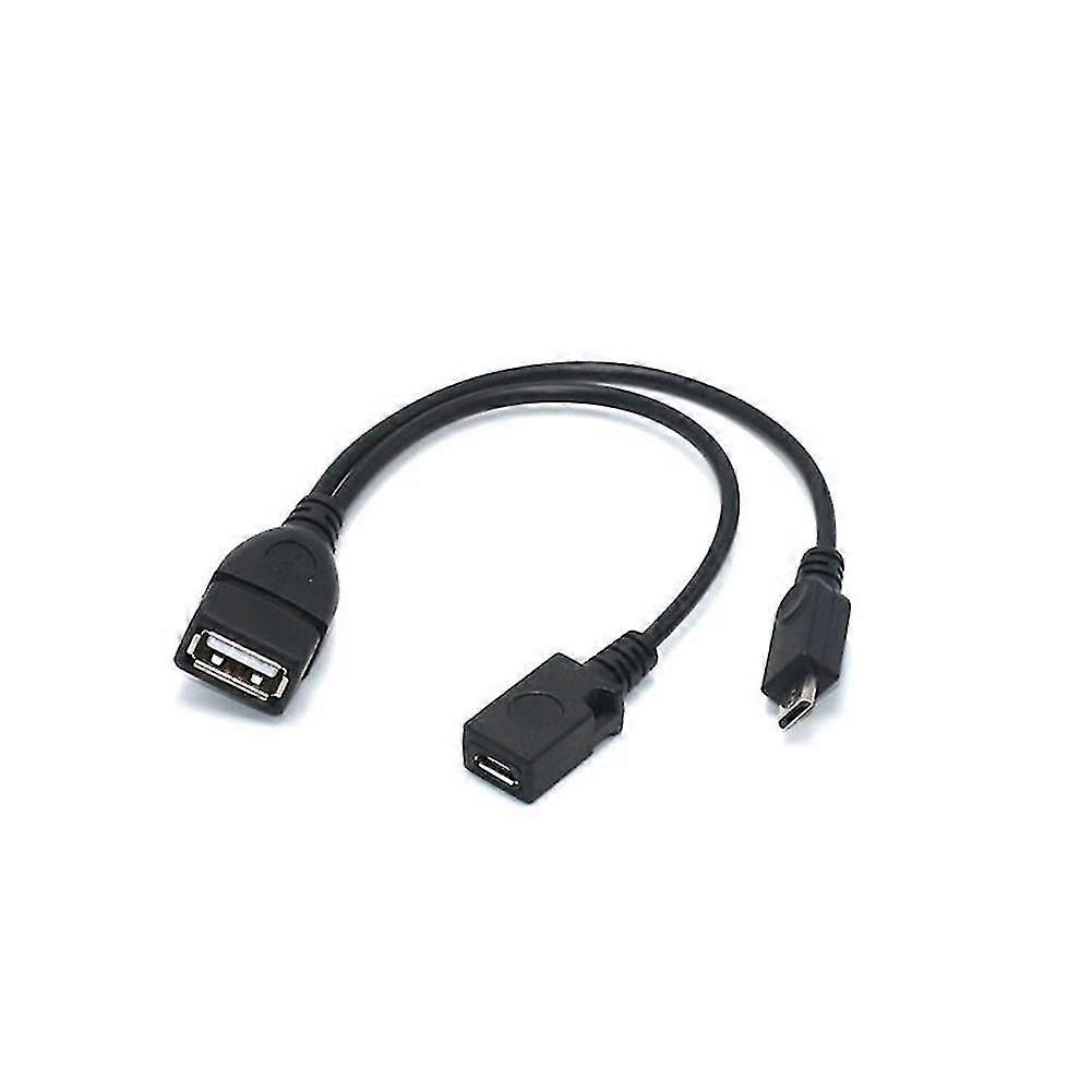 2 in 1 OTG Micro USB Host Power Y Splitter USB Adapter auf Micro 5 Pin Stecker Buchse Kabel