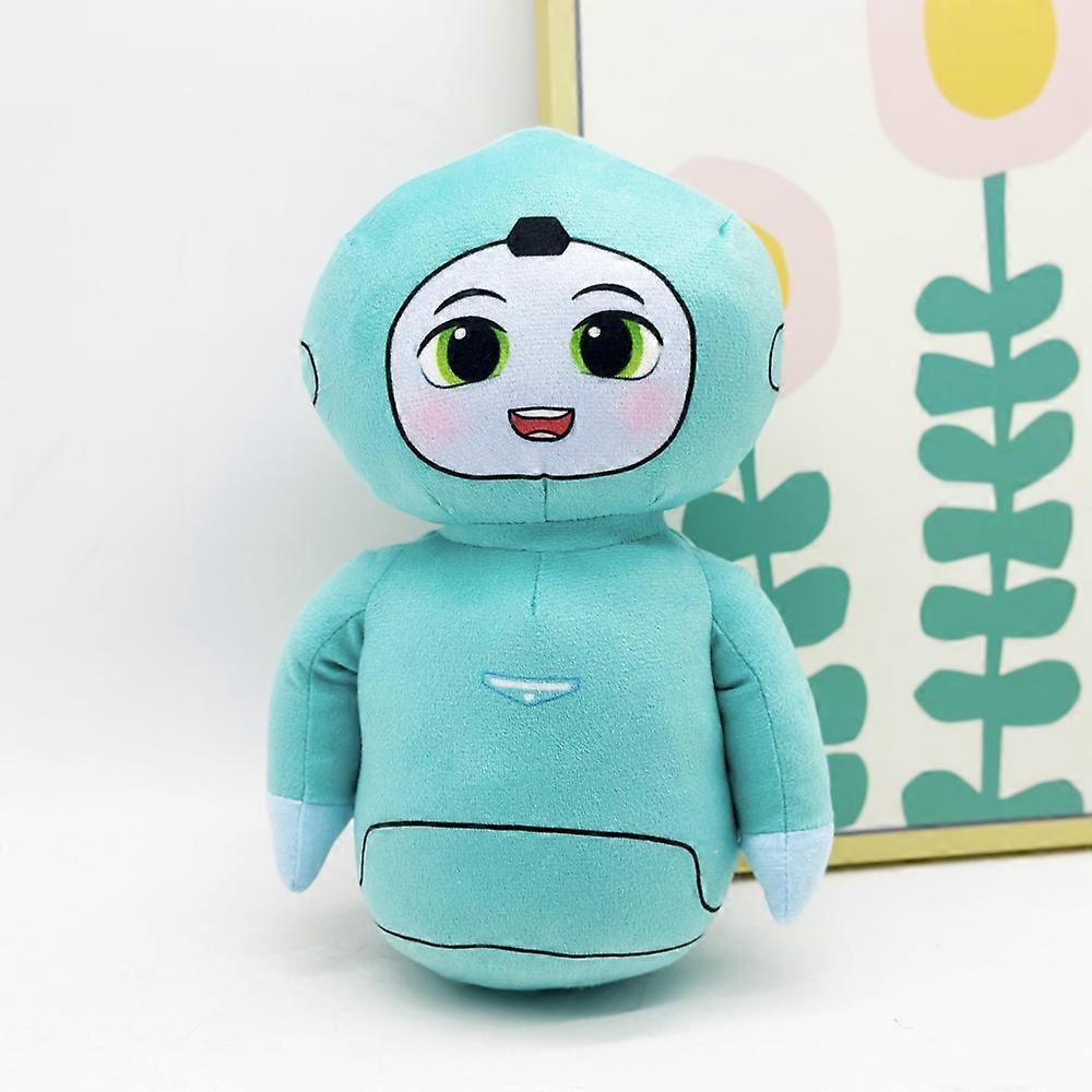 My roommate Megan's green robot plush toy is an M3GAN 2.0 robot.