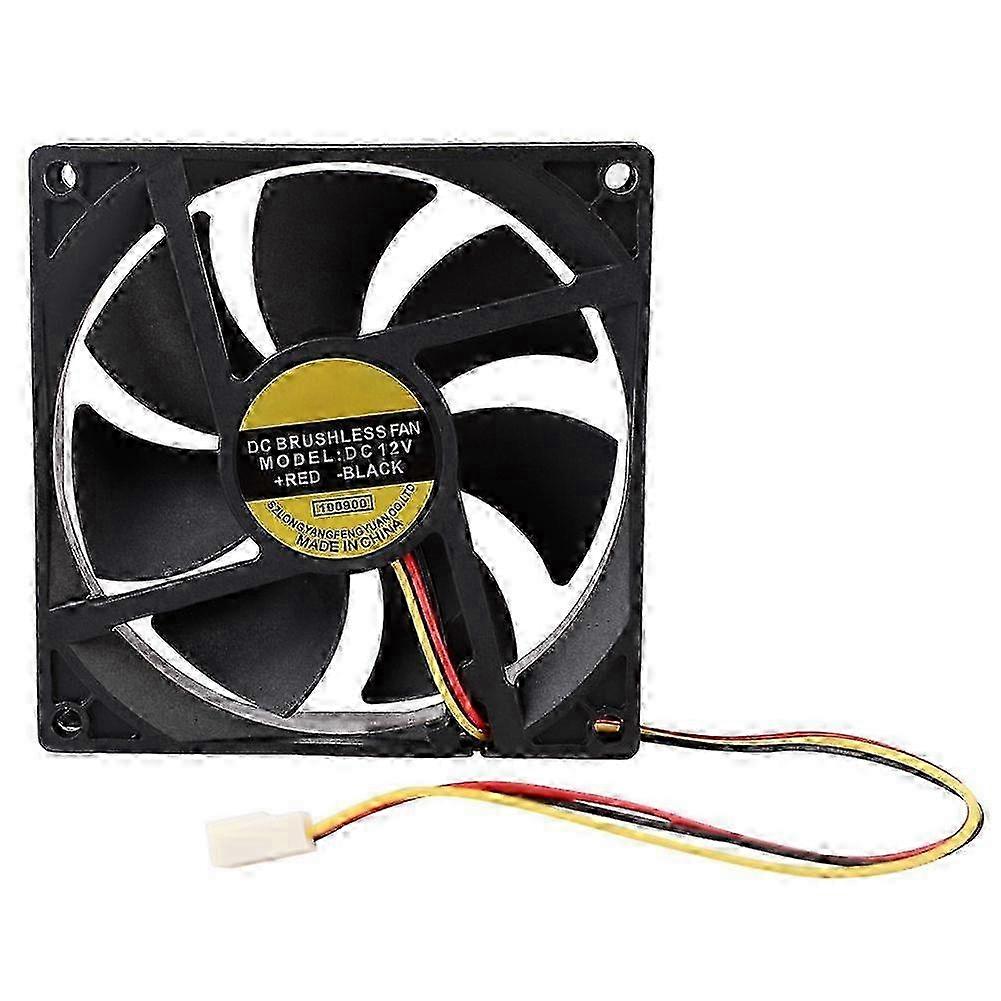 90mm 3-Pin CPU Fan Silent Cooling for Computer PC Case DC 12V 2025