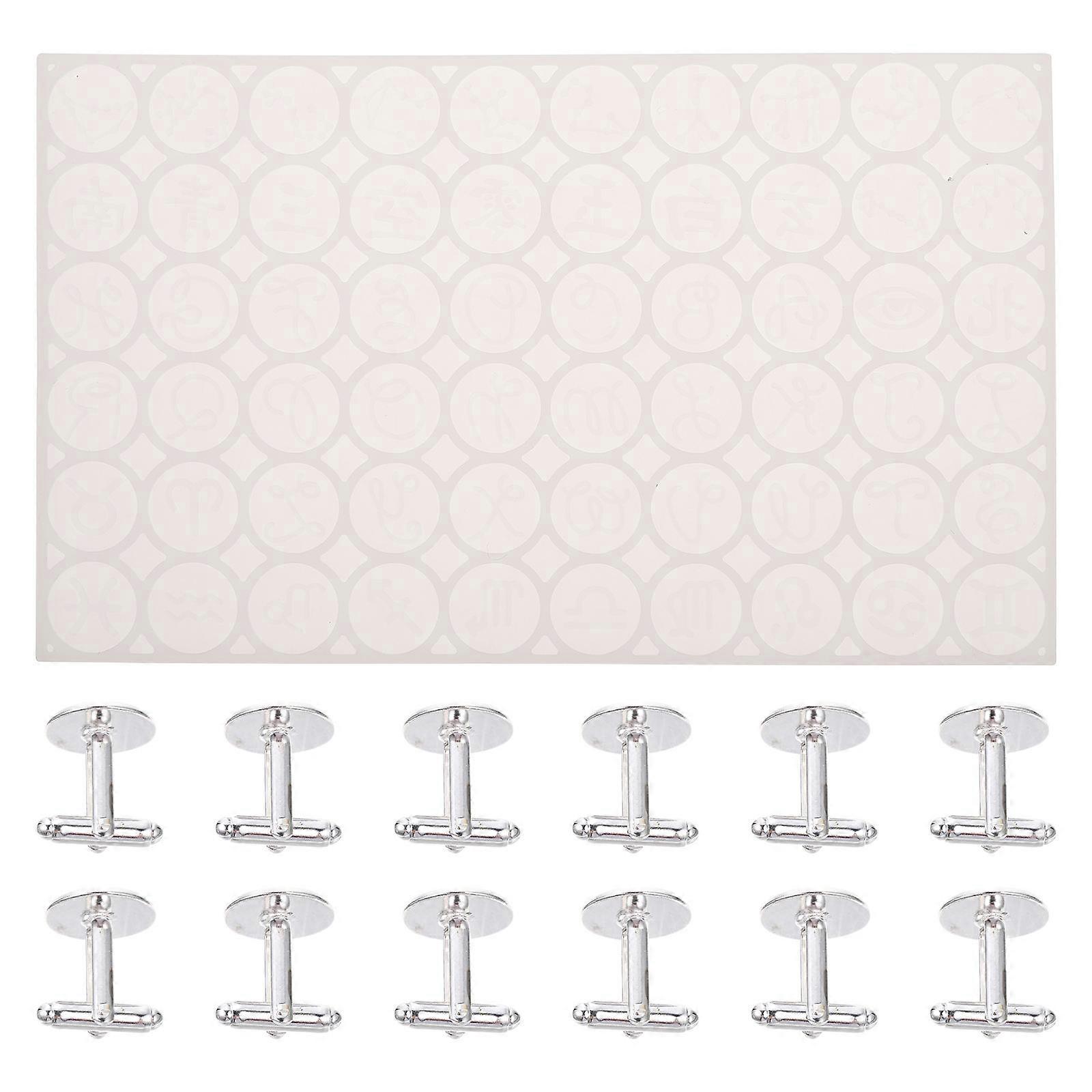 1 set of Shirt Cufflinks Diy Molds Cuff-links Clothes Buttons Making Mold