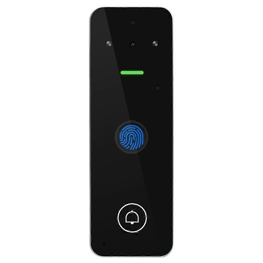 Interphone vidéo avec clavier de contrôle d'accès, sonnette visuelle, Tuya Smart WiFi RFID, système d'interphone d'empreintes digitales pour l'extérieur