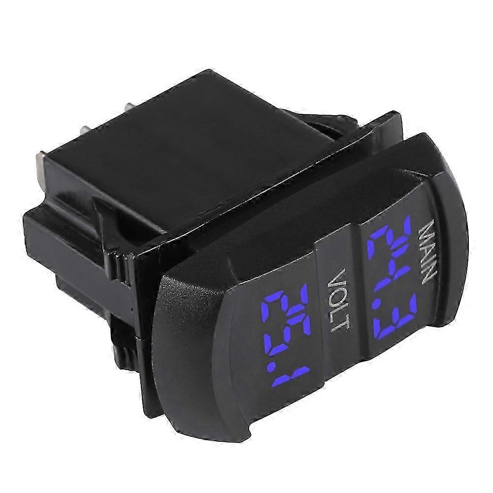 Blue LED Display Voltmeter 10V-60V DC for Automotive Use