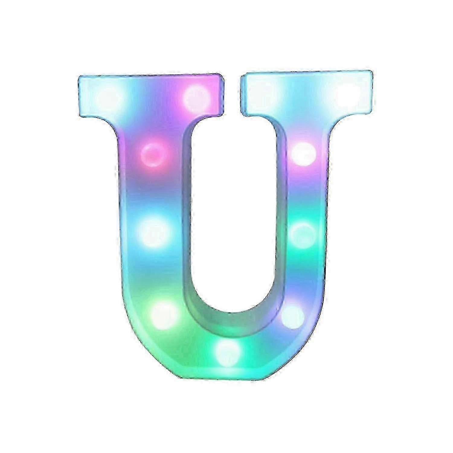 w Colorful Led Marquee Letter Lights With Remote Party Bar Initial Letters With Lights Decorations For Home-Good