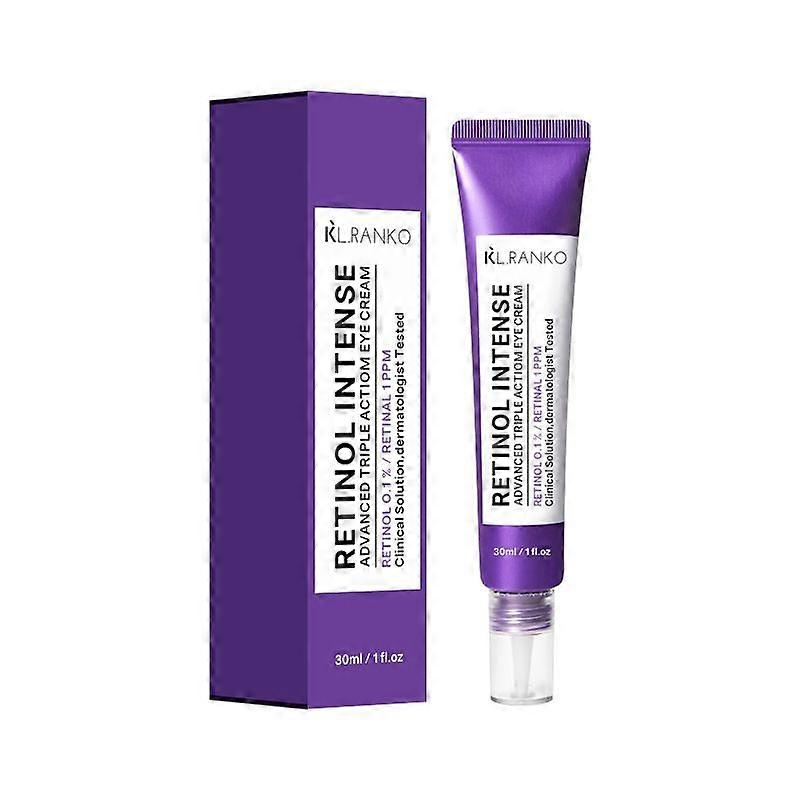 Retinol Intense Advanced Triple Action Eye Cream 30ml  Retinol Under Eye Cream for Anti Aging, Fine Lines  Brightens Dark Circles & Smooths Skin Textu