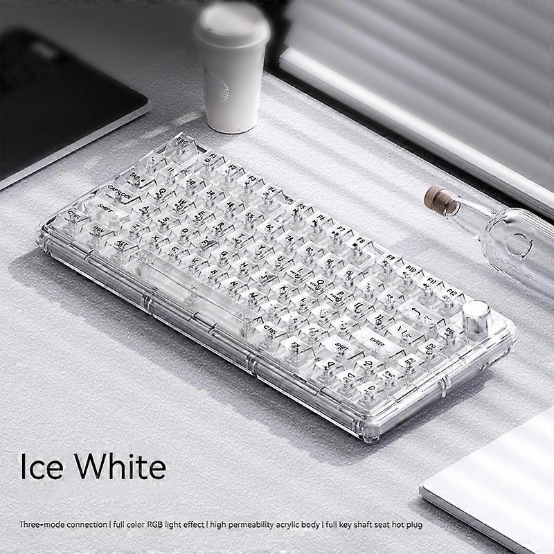 Vika One75 Three Mode Mechanical Keyboard High Permeability Gasket Structure Full Key Hot Plug Rgb Home Game Office Gift