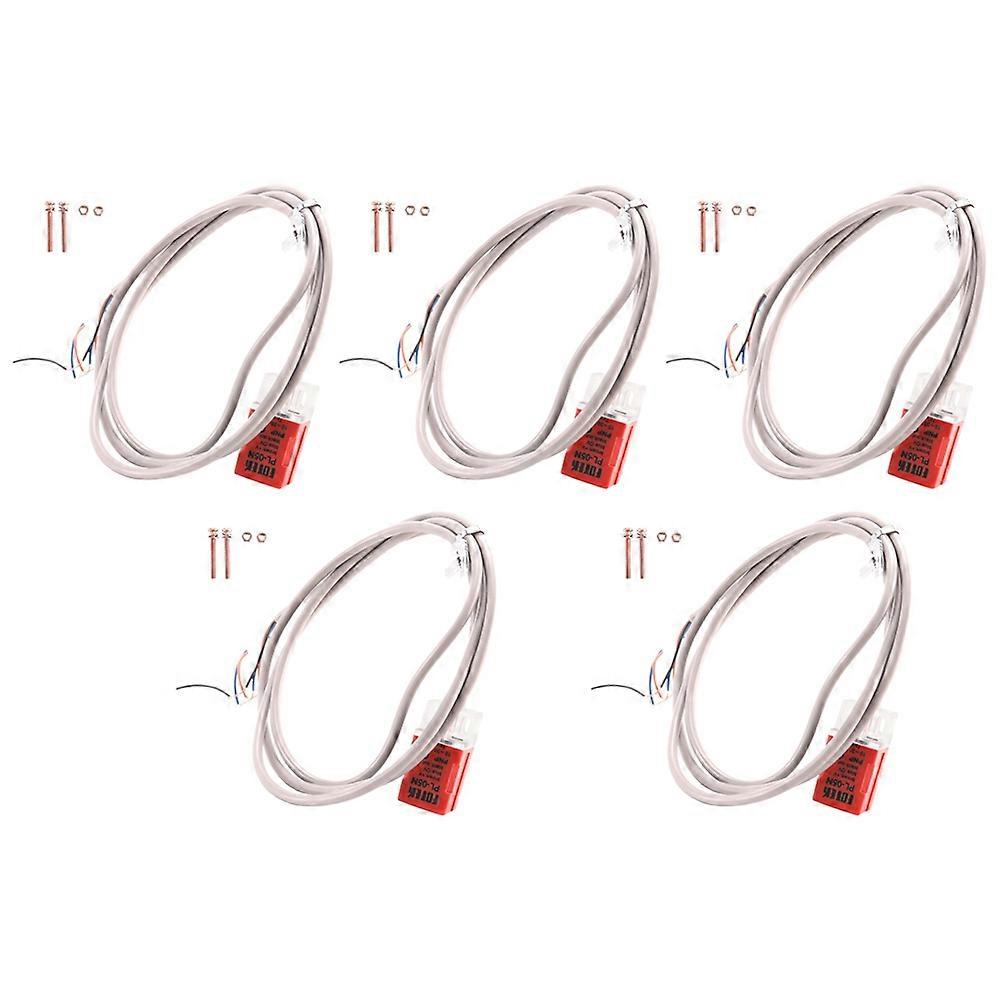 5X PL-05N/P DC 10-30V NPN NO 5mm Square Inductive Proximity Sensor Switch 3 Wire P with Screws