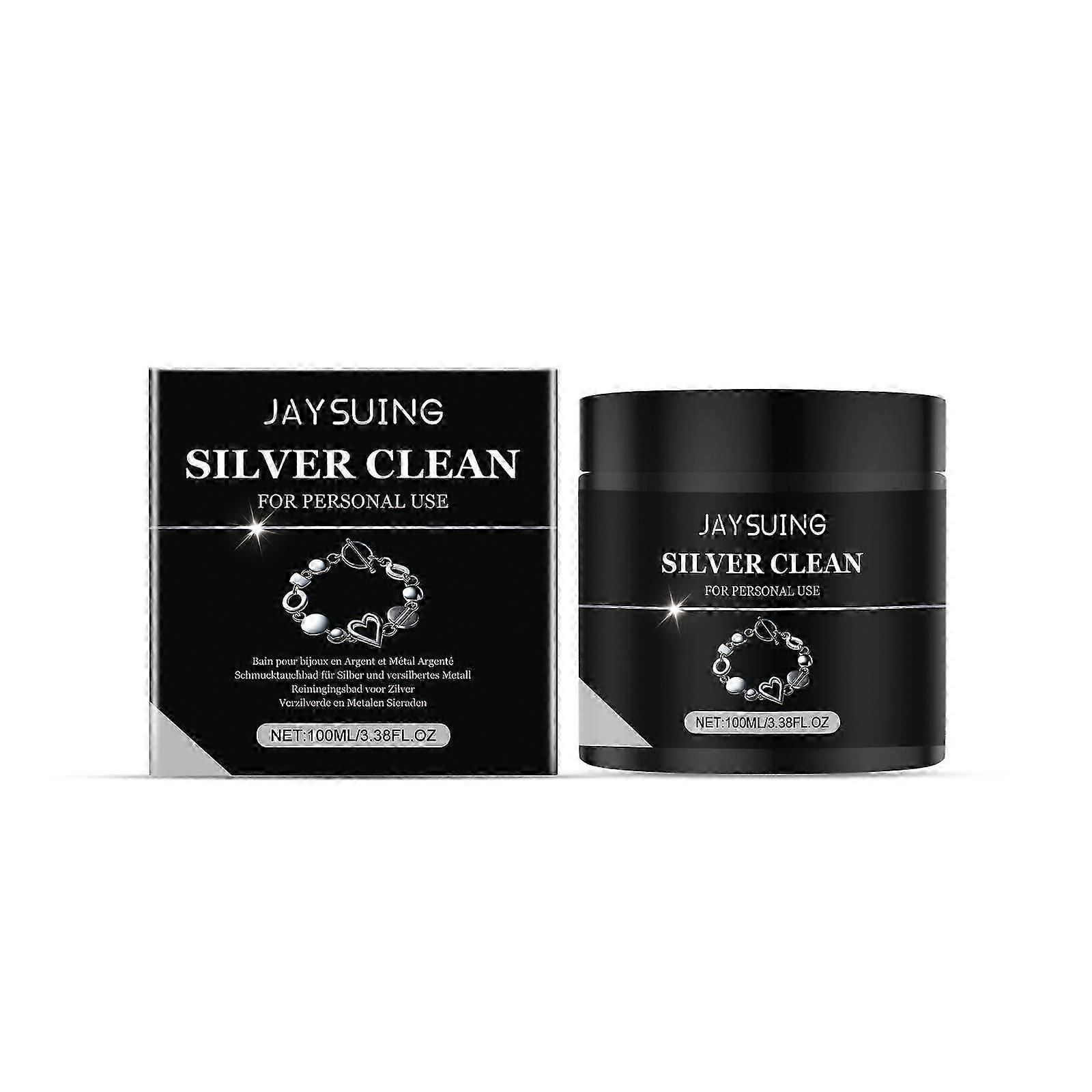 Silver Jewelry Cleaner 100ml  Fast, Gentle AntiOxidation Solution for Shine  Protection