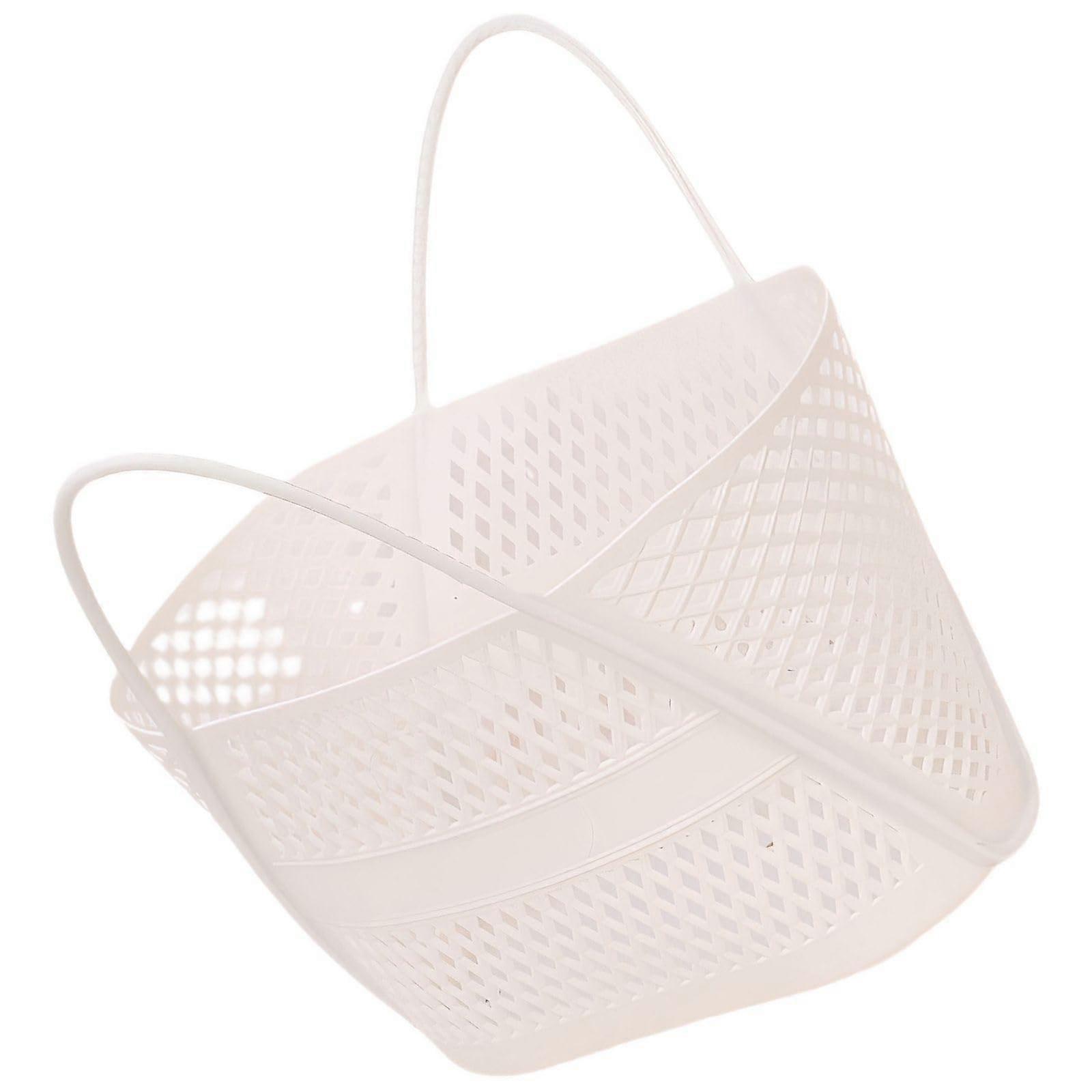 Shower Caddy with QuickDrying Mesh Design Bathroom Organizer for Toiletries Essentials White