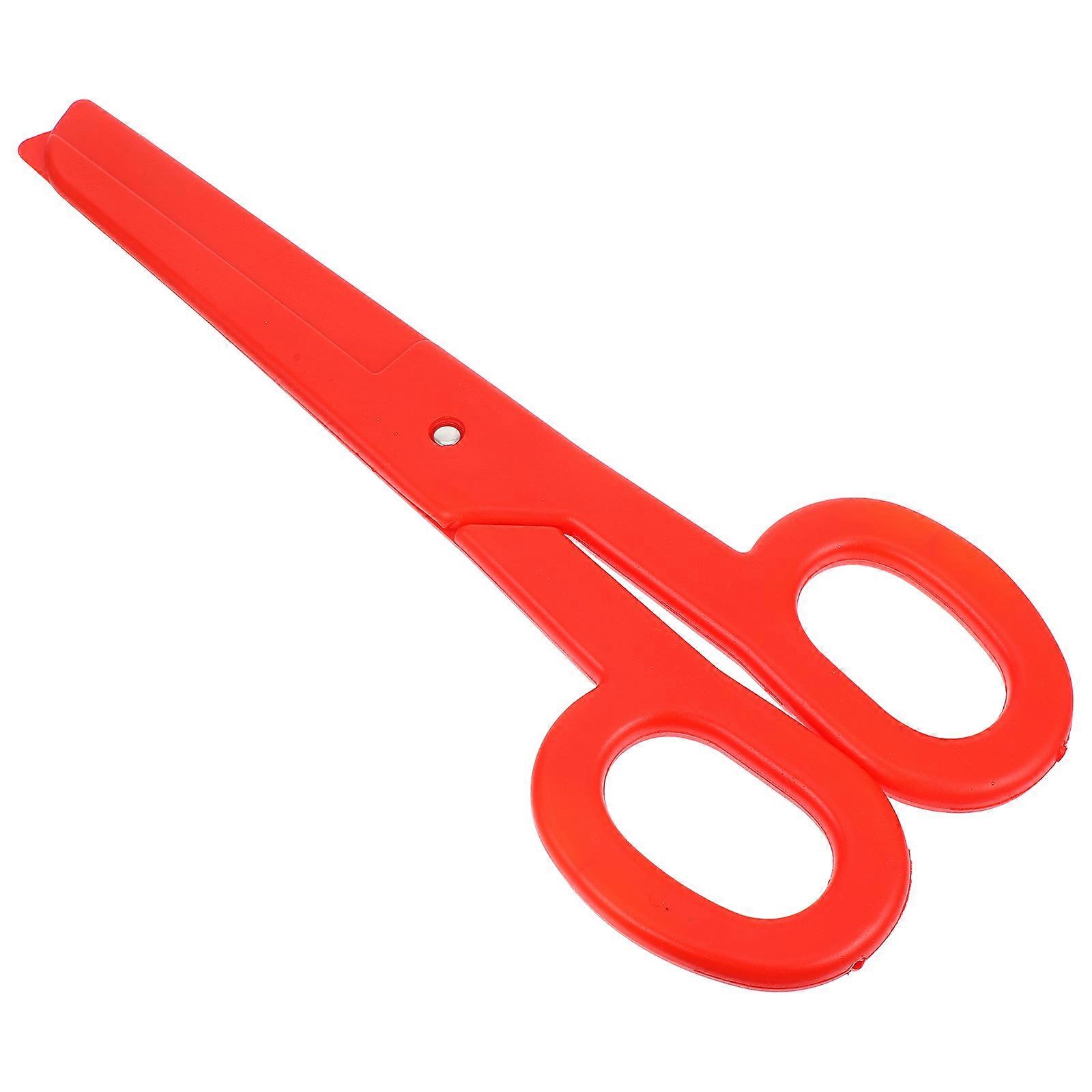 Big Clown Scissors Costume Prop for Cosplay Red Plastic Safe