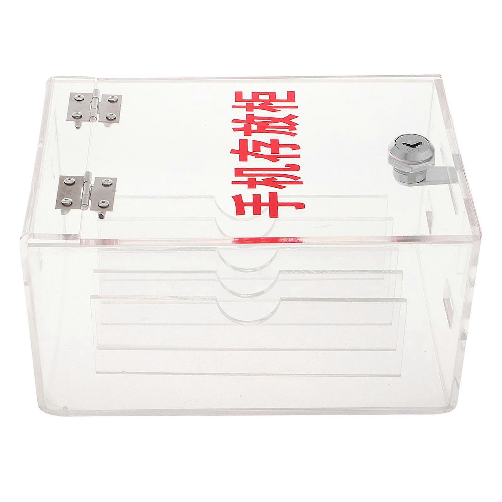 Acrylic Phone Locker Box Mobile Locker Storage with Lock Large Capacity