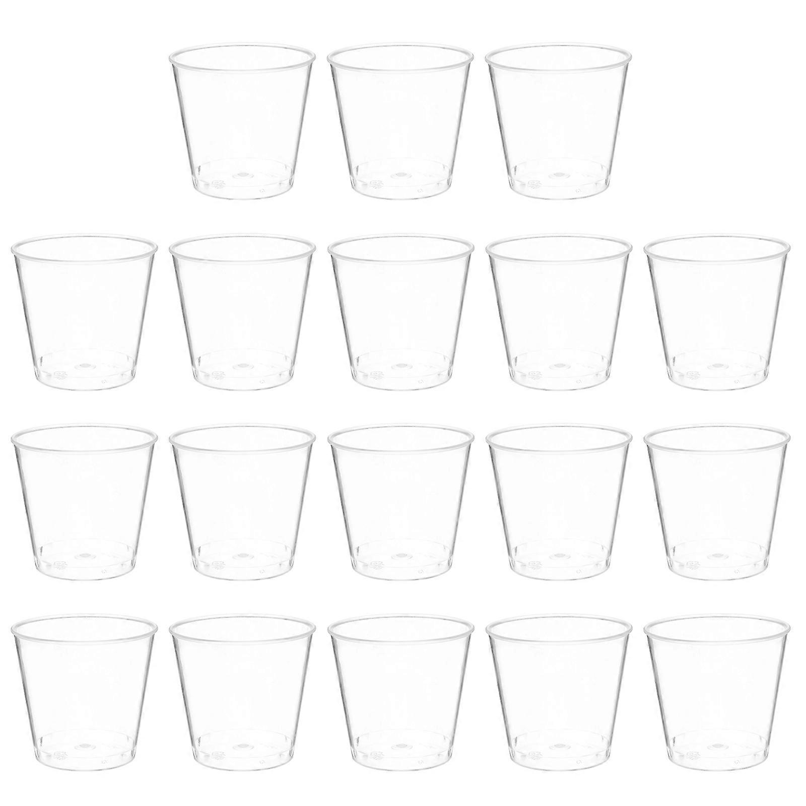 Transparent Tasting Cups Plastic for Water Juice Sampling 50Pcs Pack