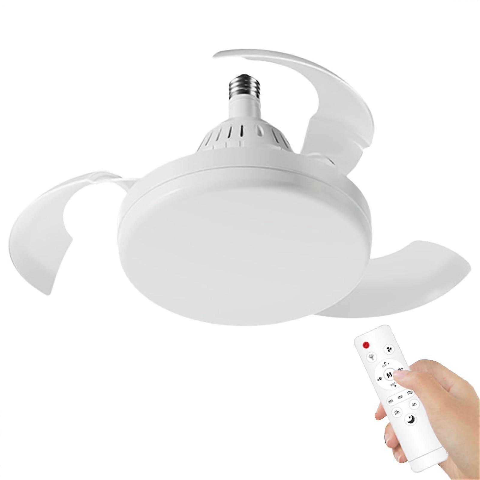 Ceiling Fans With Lights Ceiling Fans With Remote Timer 3Color Dimmable Quiet Retractable Blades For Apartment Bedroom