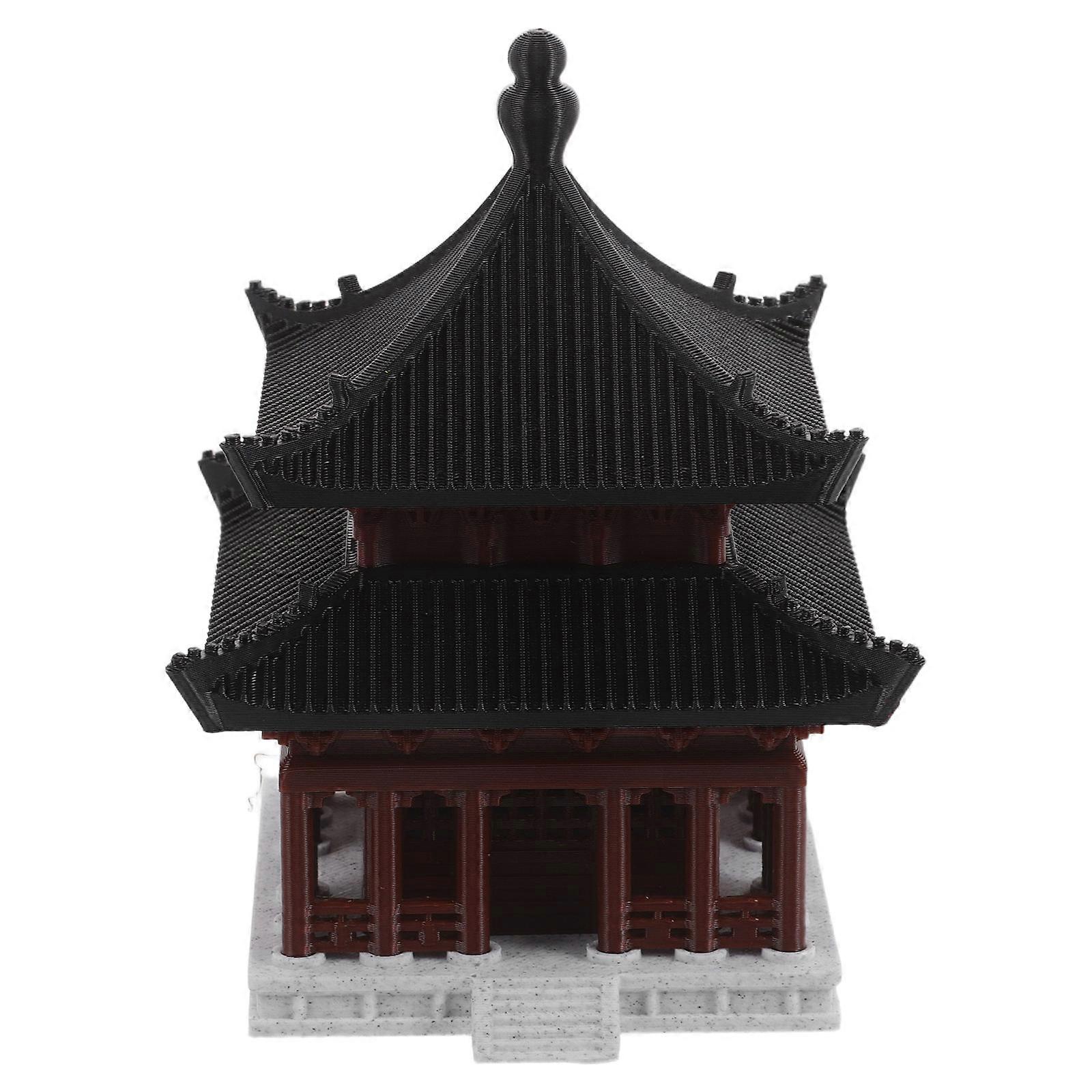 Ancient Building Model Chinese Pavilion for Aquarium Decoration