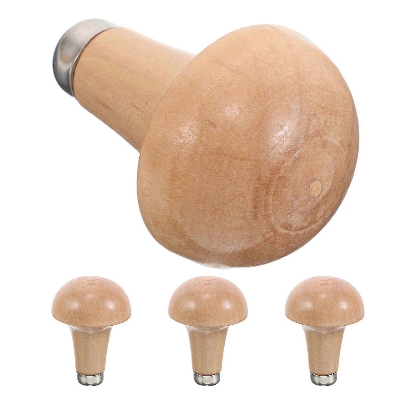 Metal Graver Grip Handle for Woodworking Tools Ergonomic 4Pcs Pack