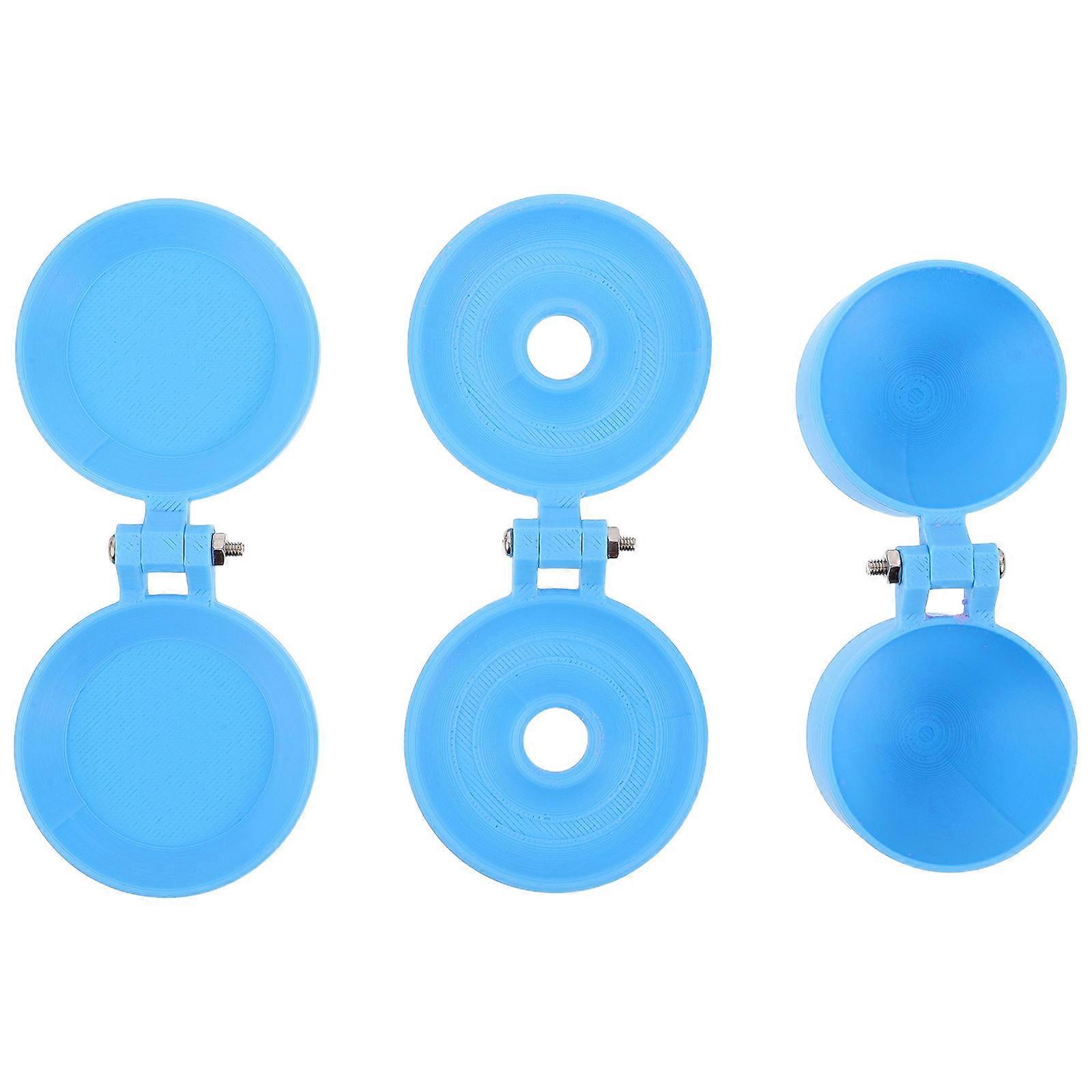 Blue Plastic Donut Molds for Baking Use Non-Stick Round Pan 3Pcs