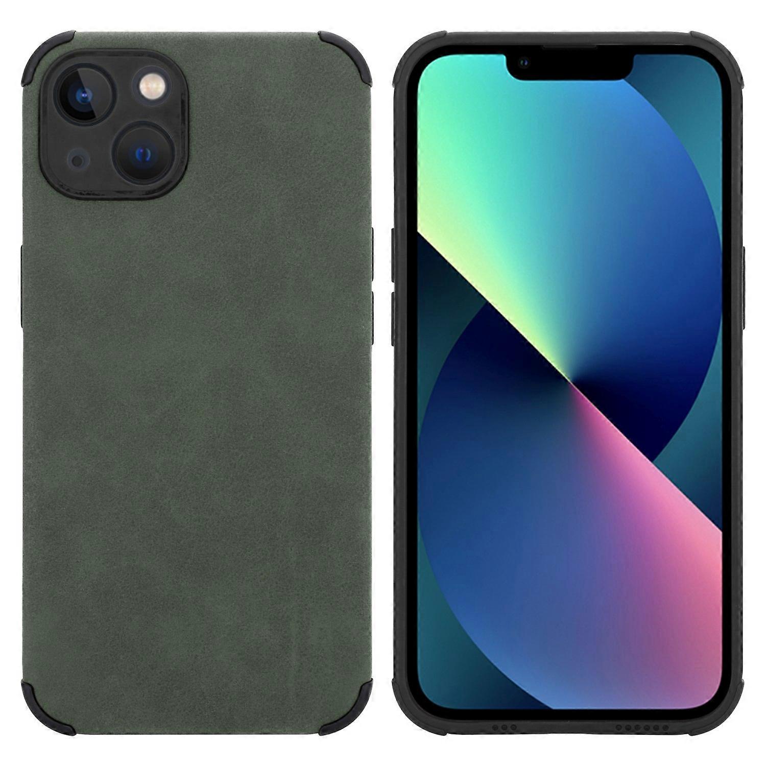 iPhone 13 Case TPU Protective Case - Matte Faux Leather