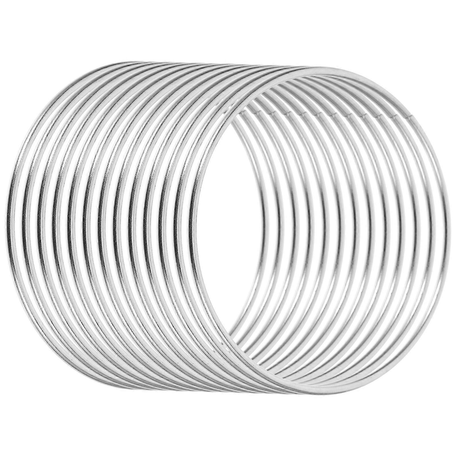 Stage Trick Prop Silver Linking Rings for Party 4Sets